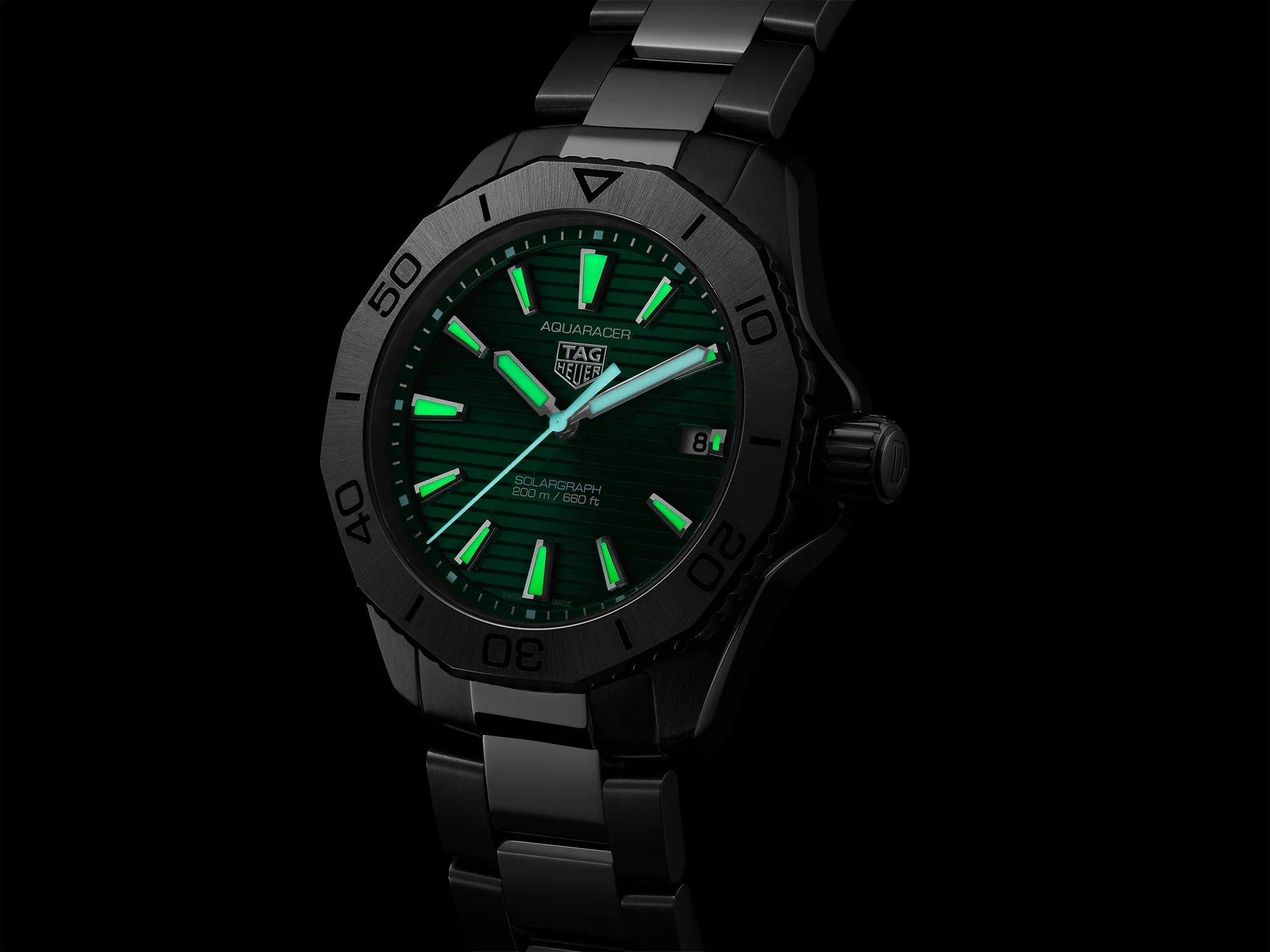 TAG Heuer Aquaracer Professional 40mm 200m Solargraph Quartz Watch WBP1115.BA0000 - Image 8