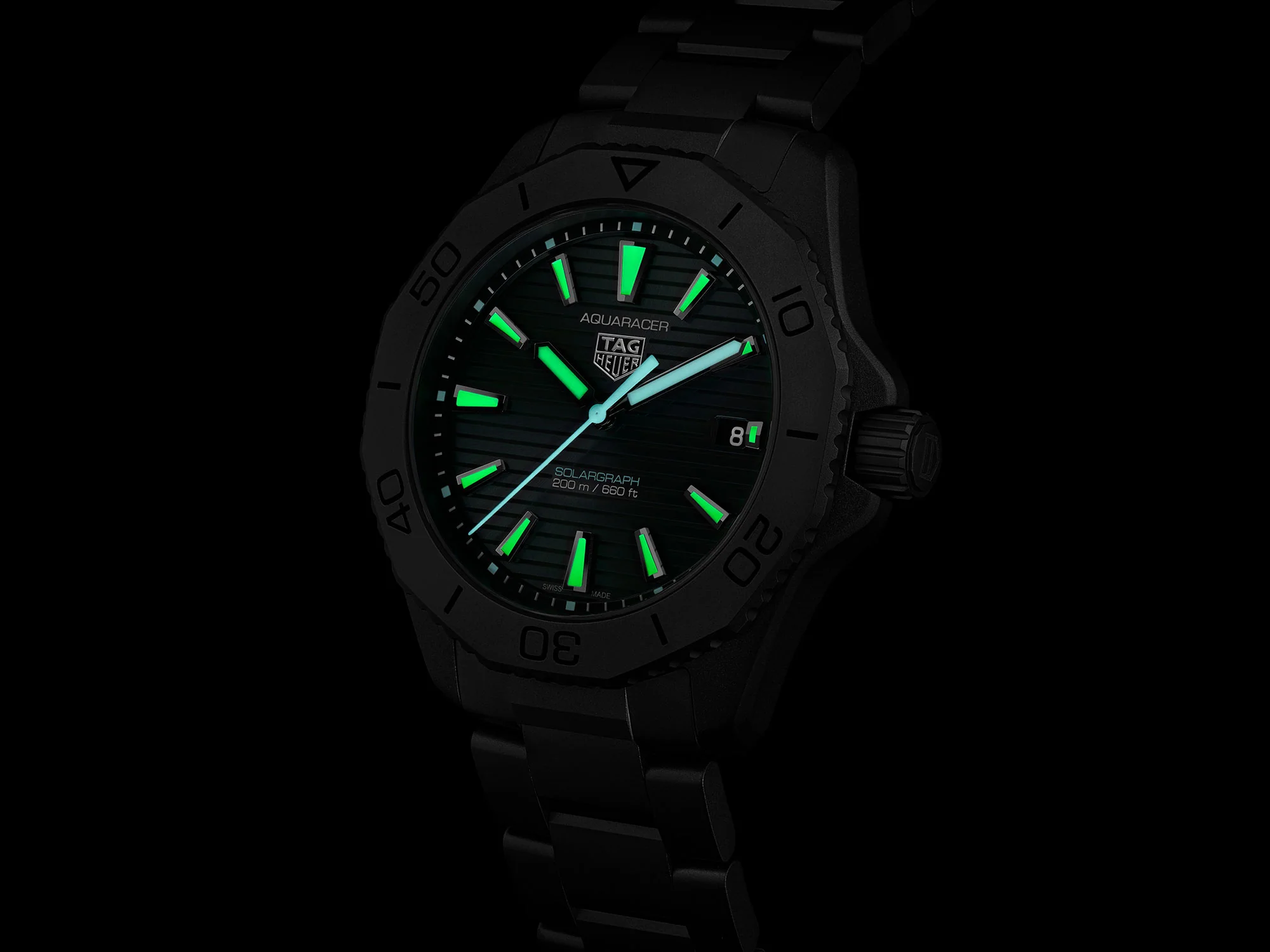 TAG Heuer Aquaracer Professional 40mm 200m Solargraph Quartz Watch WBP1180.BF0000 - Image 8
