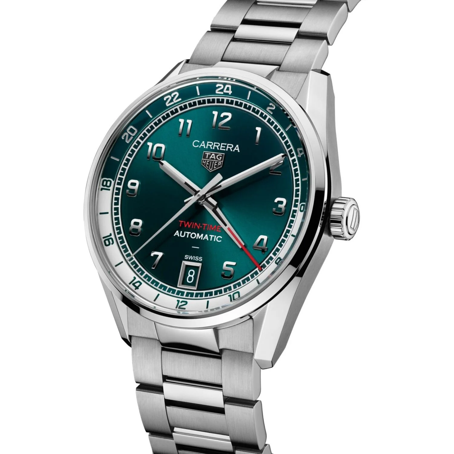 TAG Heuer Carrera Date Twin-Time 41mm Automatic Watch WDA2114.BA0043 - Image 2