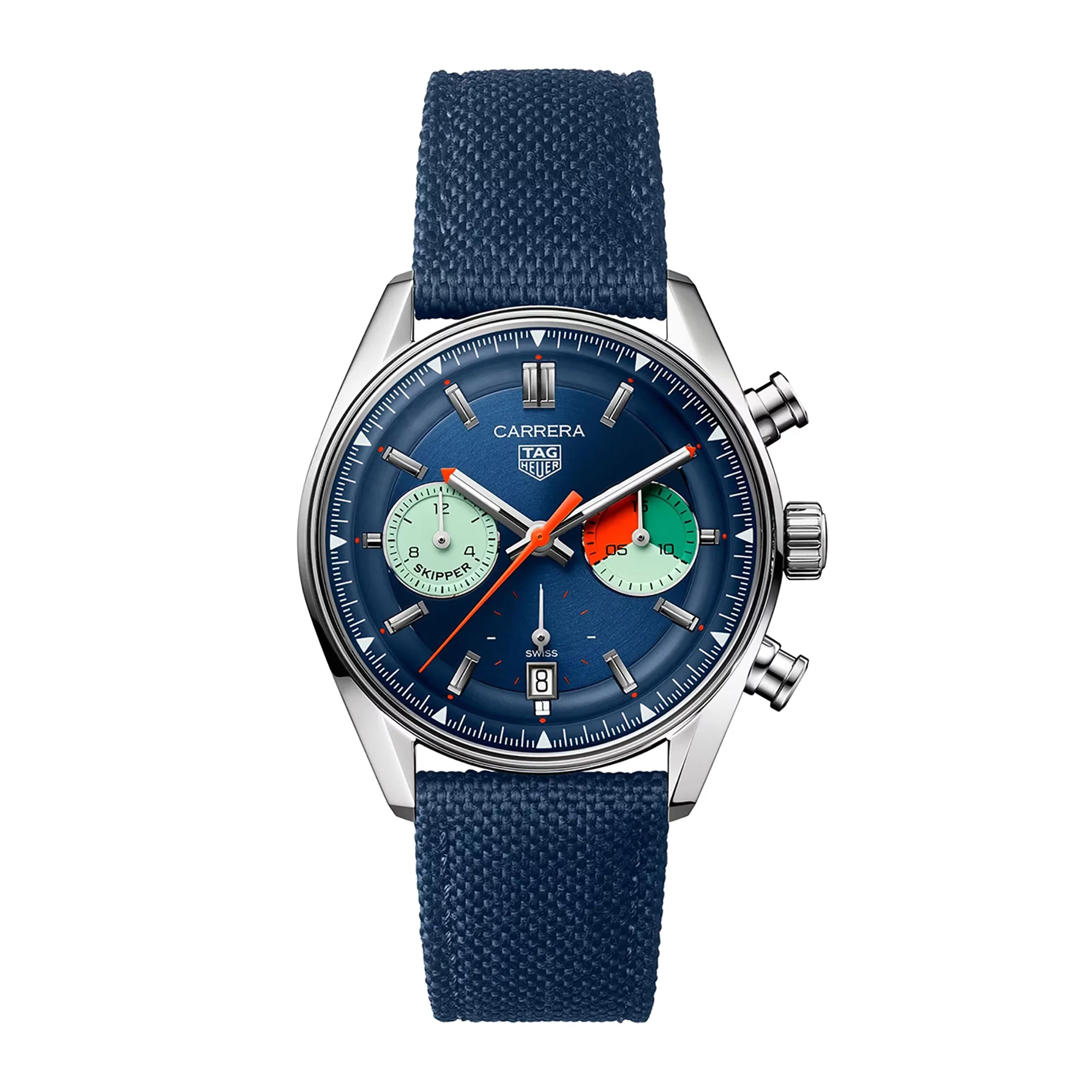 TAG Heuer Carrera Skipper 39mm 100m Chronograph Automatic Watch CBS2213.FN6002
