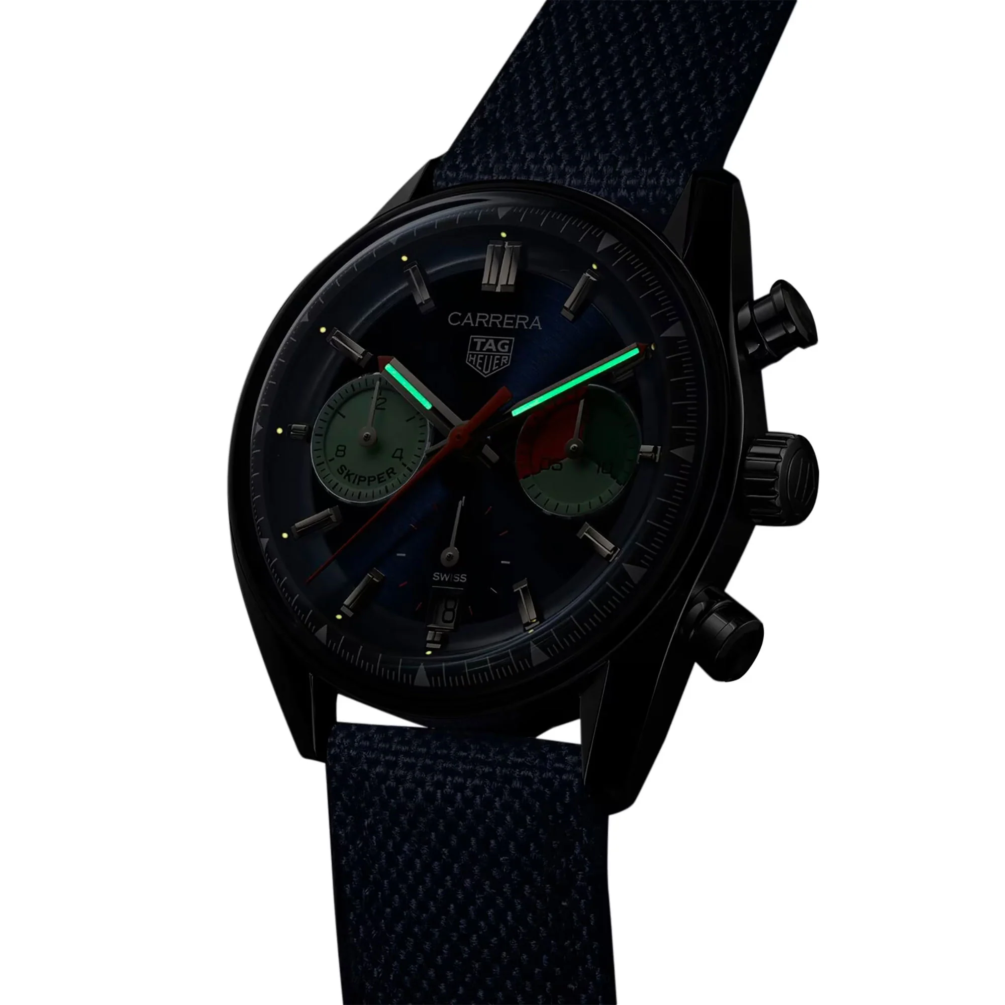 TAG Heuer Carrera Skipper 39mm 100m Chronograph Automatic Watch CBS2213.FN6002 - Image 7