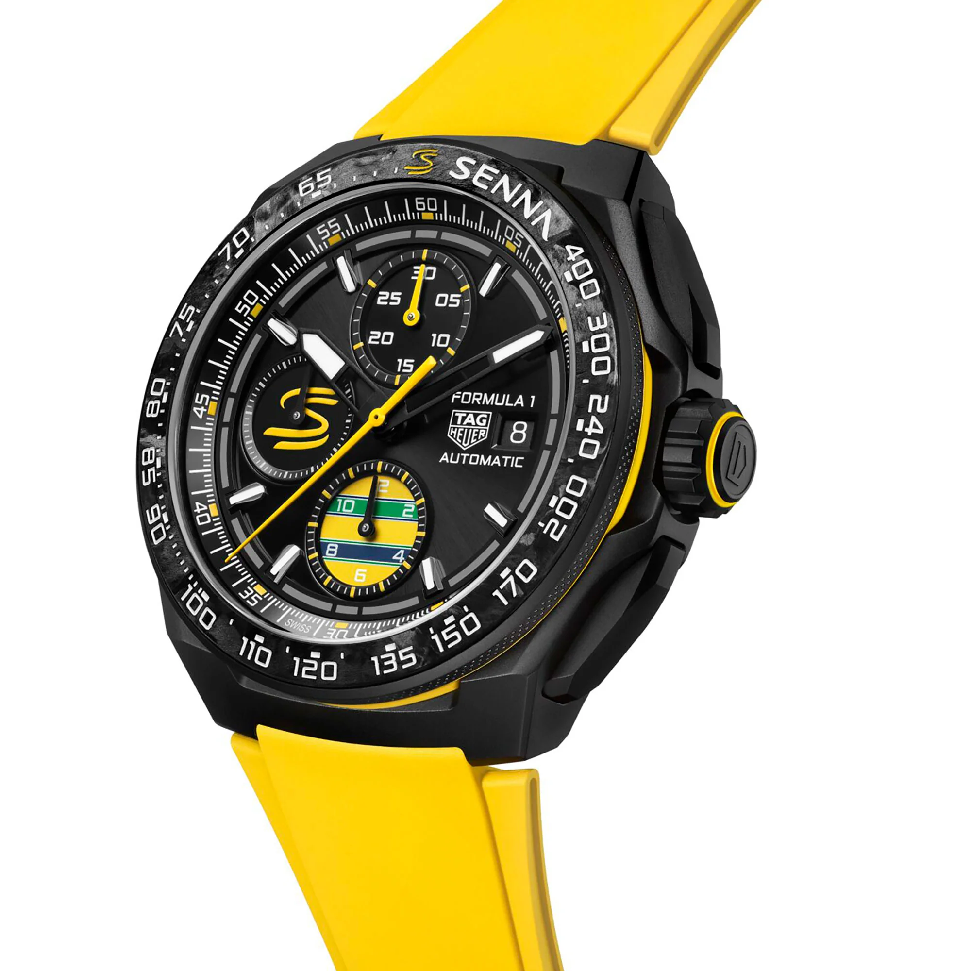 TAG Heuer Formula 1 Chronograph x Senna Special Edition 44mm Automatic Watch CBZ2081.FT8092 - Image 2