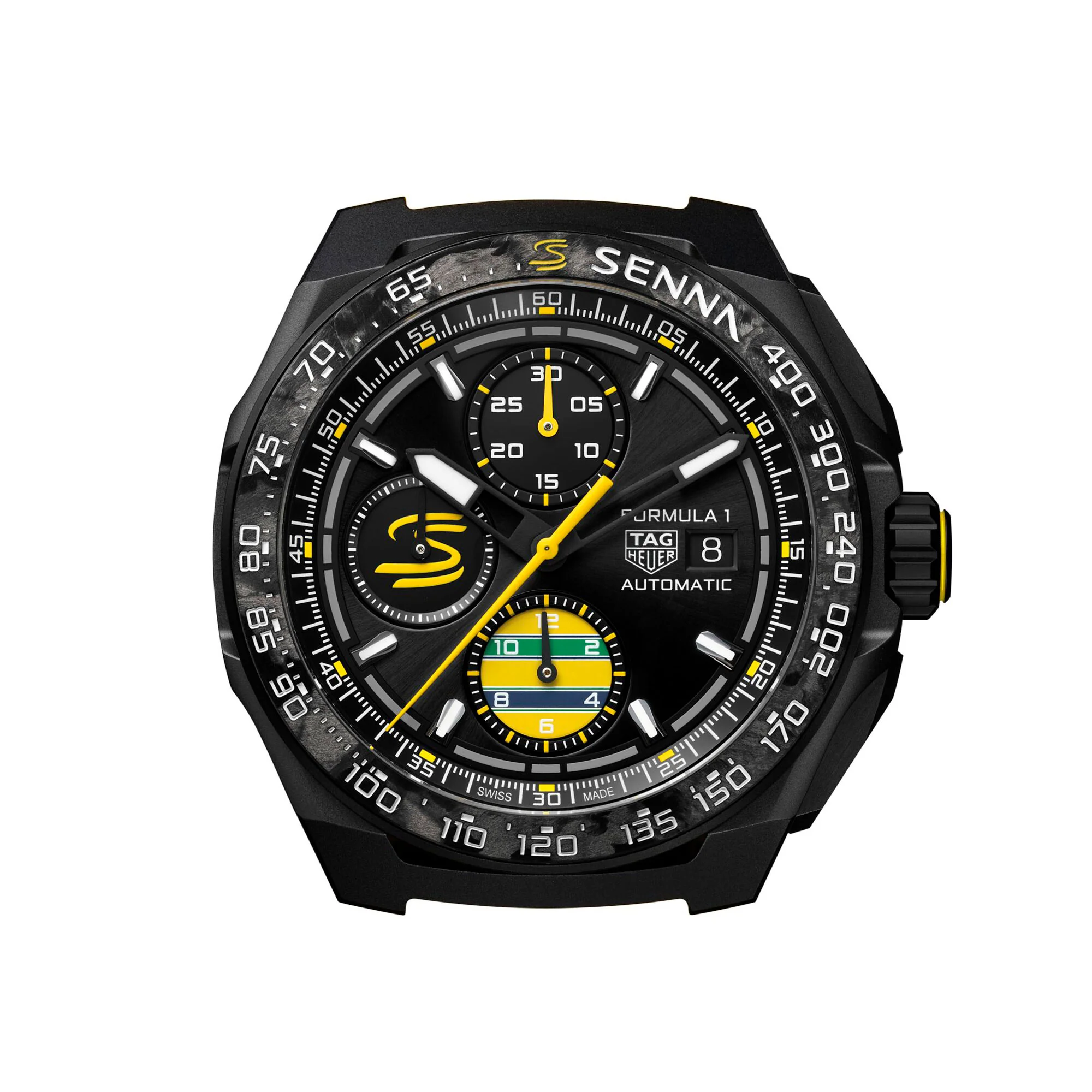 TAG Heuer Formula 1 Chronograph x Senna Special Edition 44mm Automatic Watch CBZ2081.FT8092 - Image 4