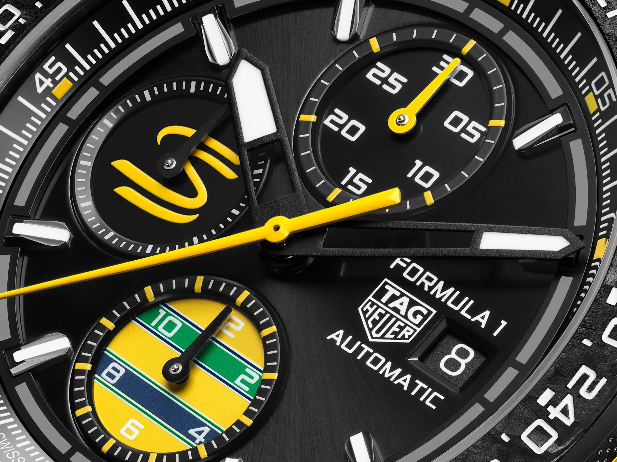 TAG Heuer Formula 1 Chronograph x Senna Special Edition 44mm Automatic Watch CBZ2081.FT8092 - Image 8