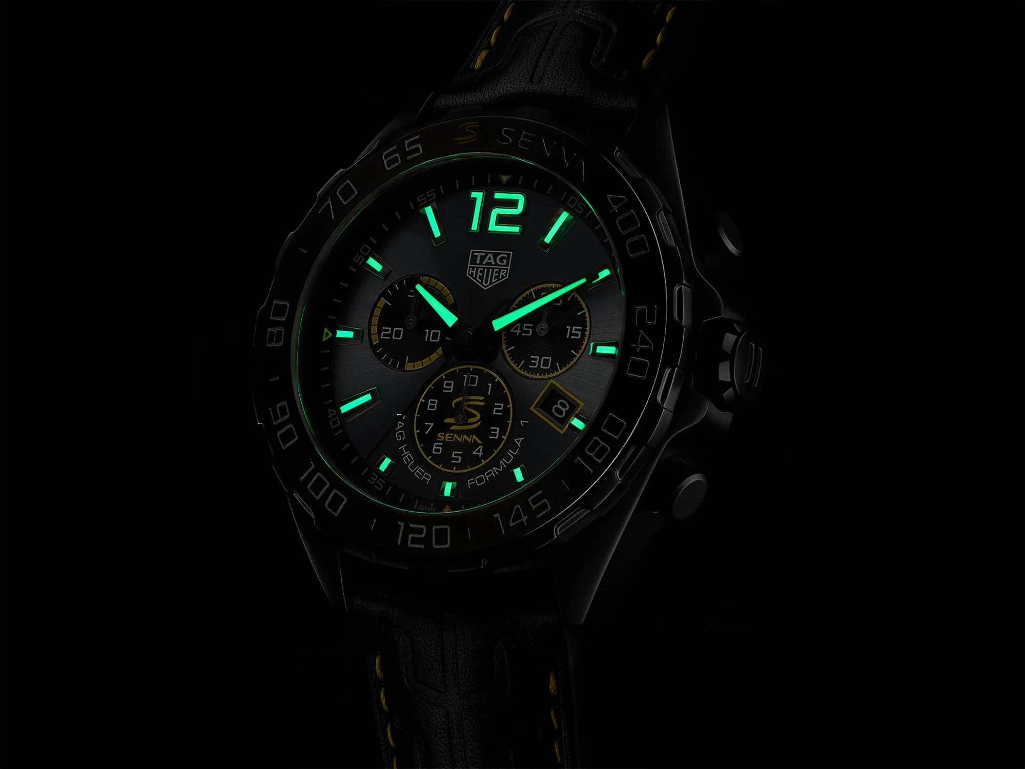 TAG Heuer Formula 1 x Senna 43mm 200m Special Edition Chronograph Quartz Watch CAZ101AJ.FC6487 - Image 7