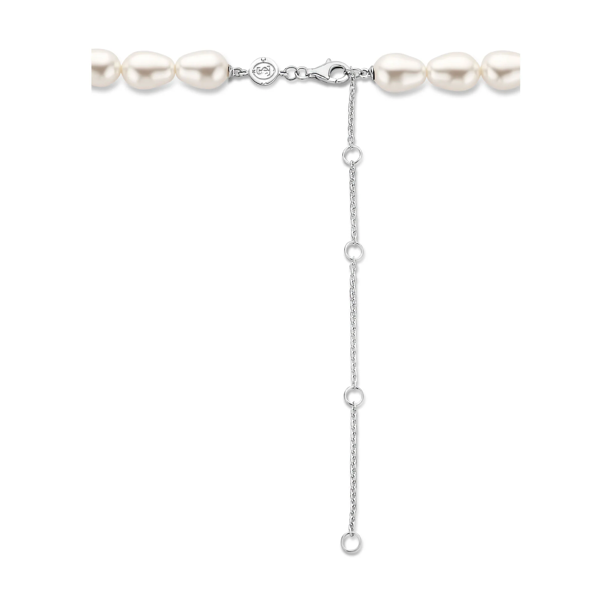 Ti Sento Baroque Pearl White Necklace 3994PW - Image 4