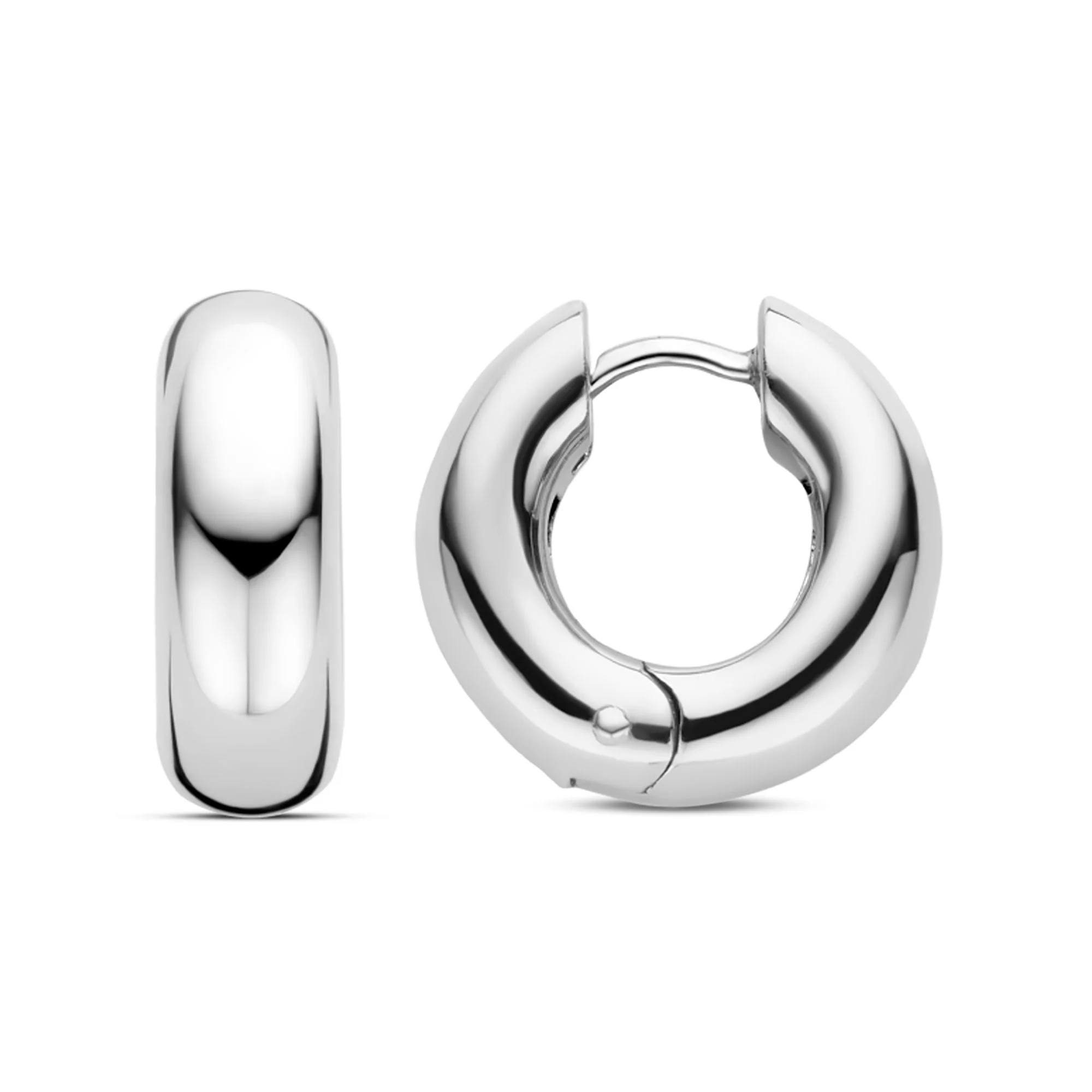 Ti Sento Chunky Hoop Earrings 7909SI - Image 3