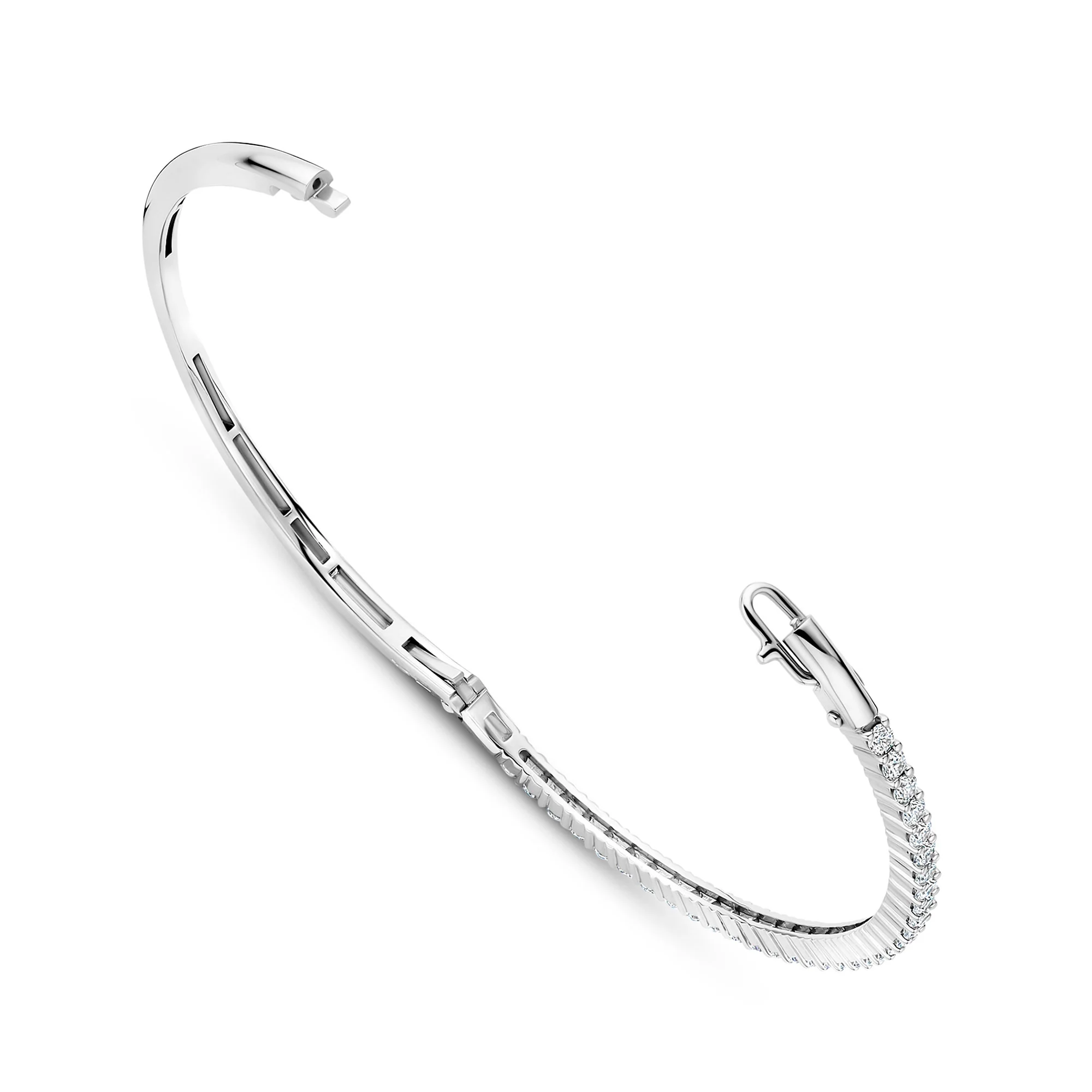 Ti Sento Cubic Zirconia Bangle 23097ZI - Image 3