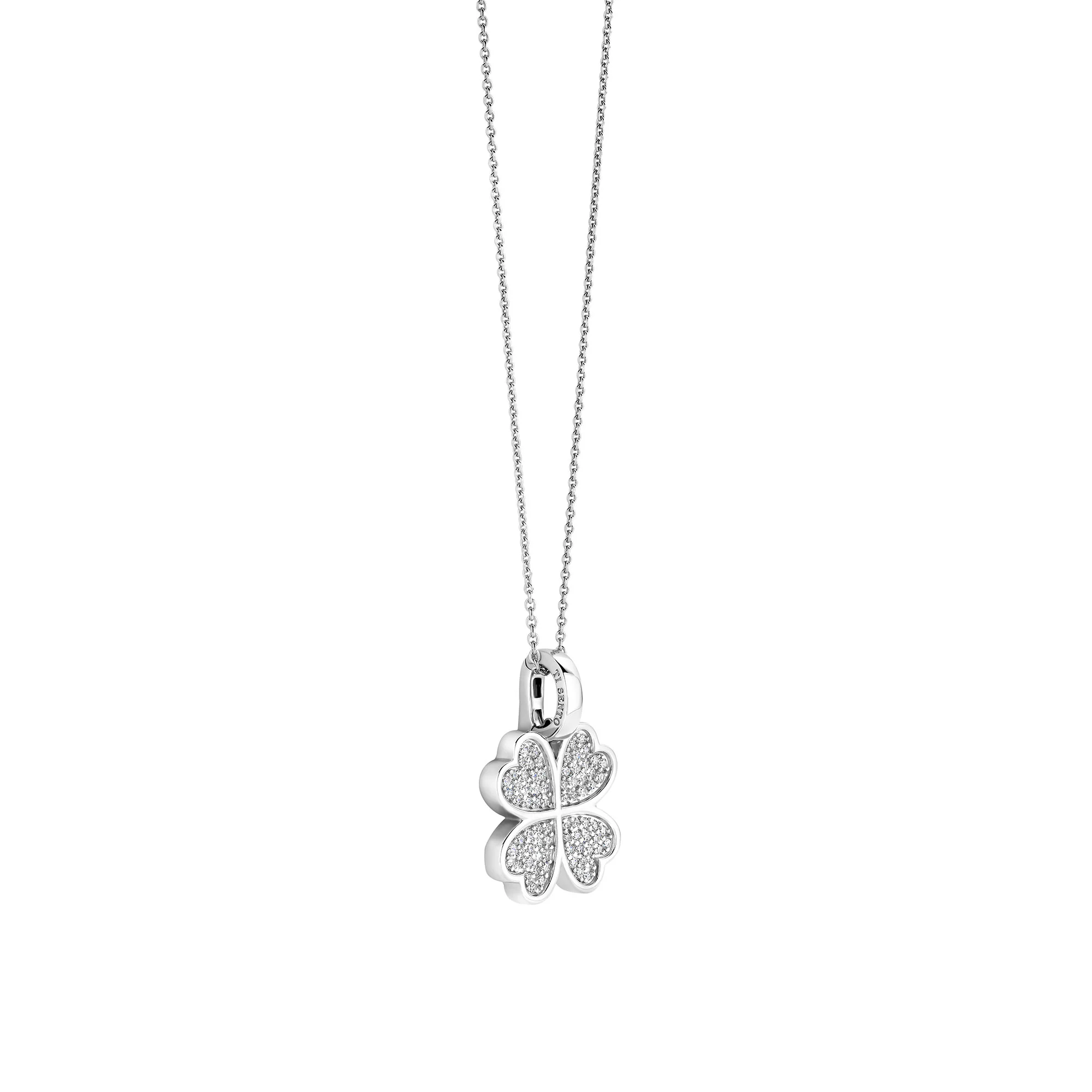 Ti Sento Cubic Zirconia Clover Pendant 6856ZI - Image 2