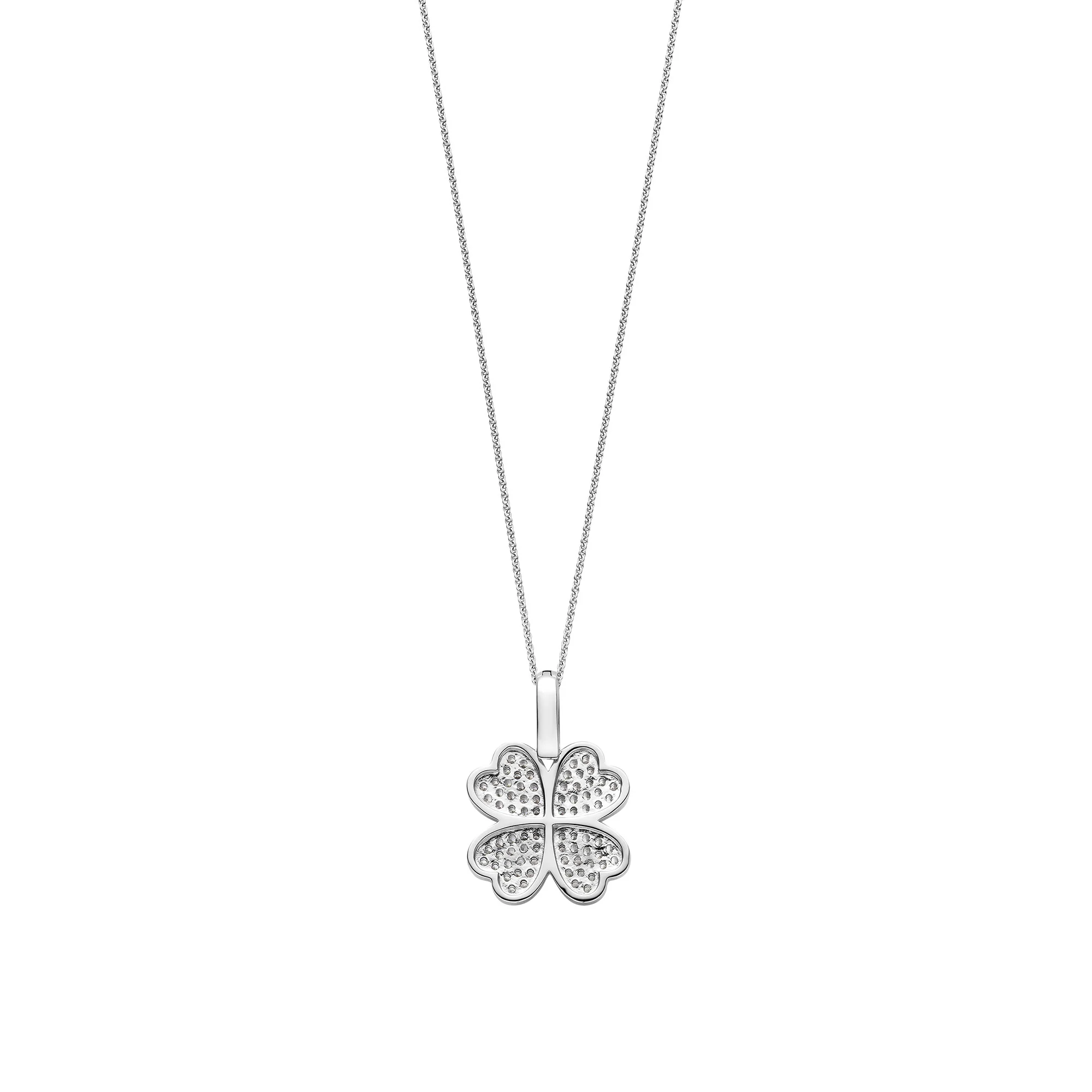 Ti Sento Cubic Zirconia Clover Pendant 6856ZI - Image 3