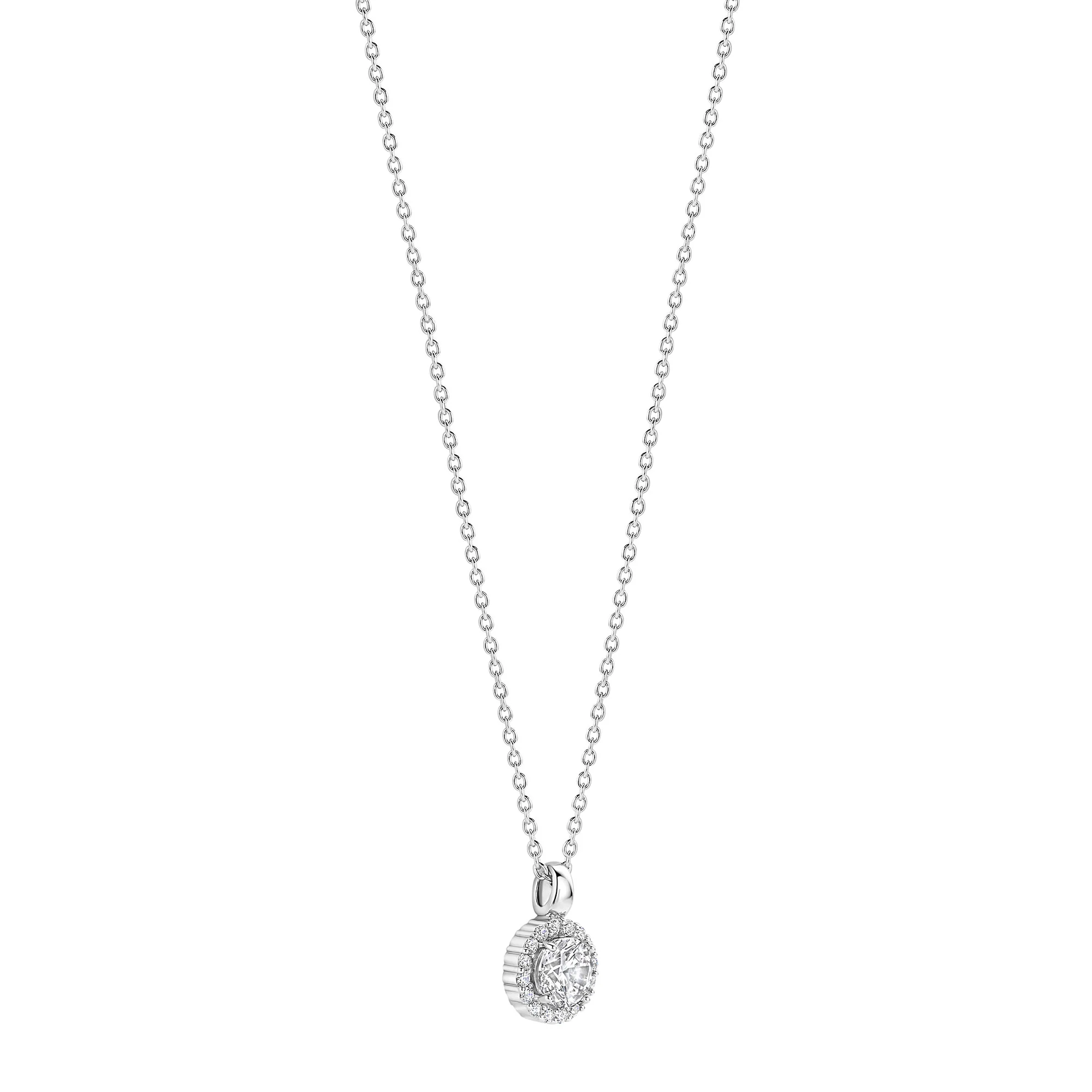 Ti Sento Cubic Zirconia Cluster Necklace 34123ZI - Image 2