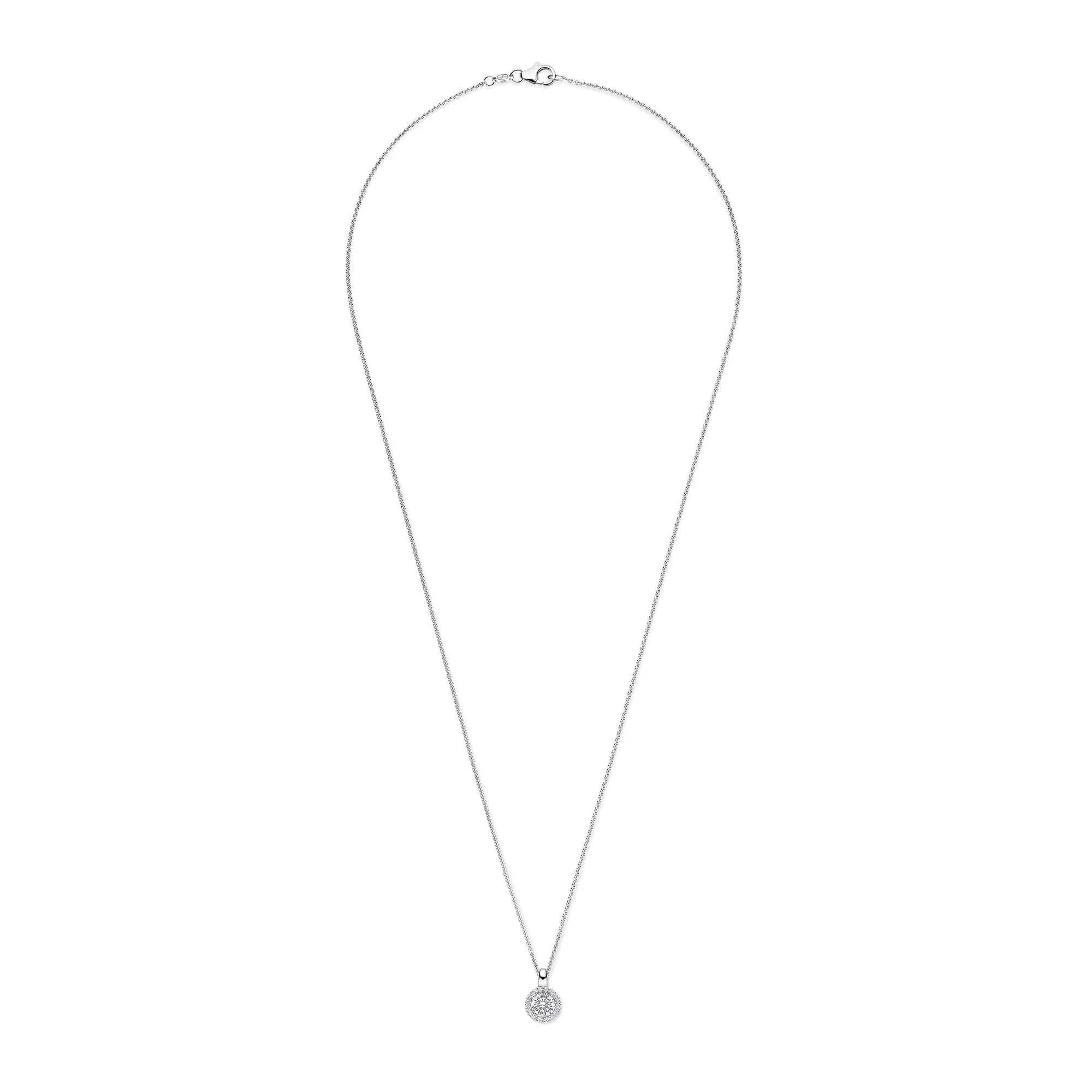 Ti Sento Cubic Zirconia Cluster Necklace 34123ZI - Image 3