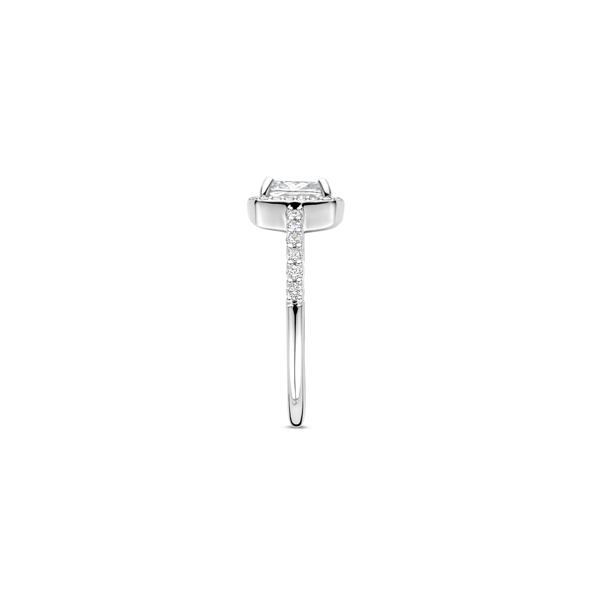 Ti Sento Cubic Zirconia Cluster Ring 12389ZI (54) - Image 2