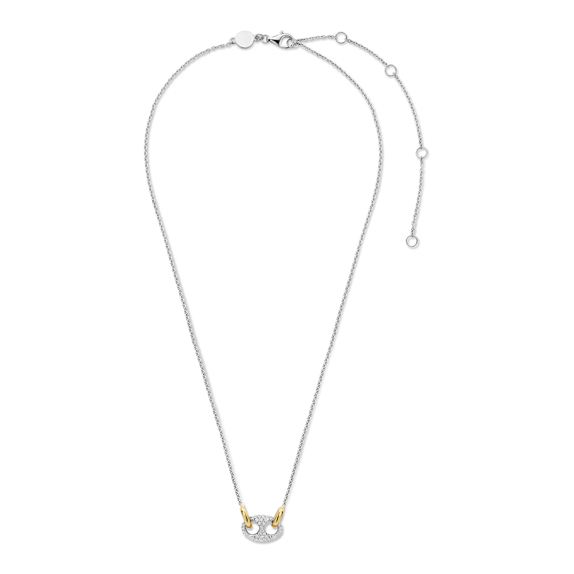 Ti Sento Cubic Zirconia Coffee Bean Necklace 3986ZY - Image 4