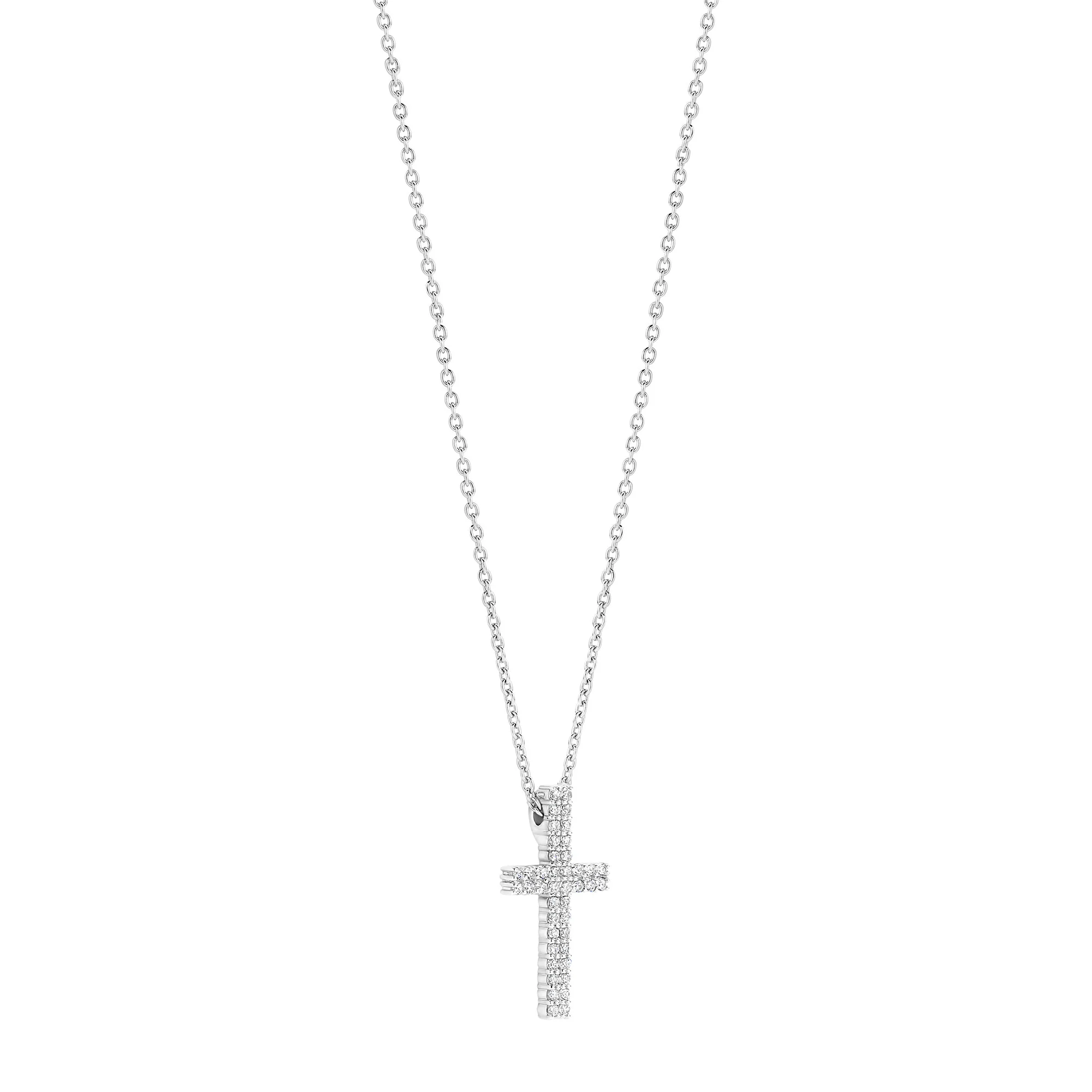 Ti Sento Cubic Zirconia Cross Necklace 34130ZI - Image 2