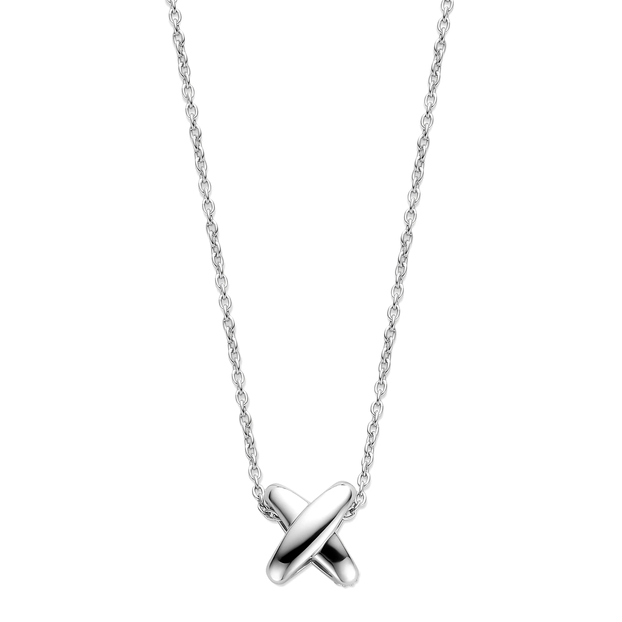 Ti Sento Cubic Zirconia Cross Shape Necklace 34003ZI - Image 3