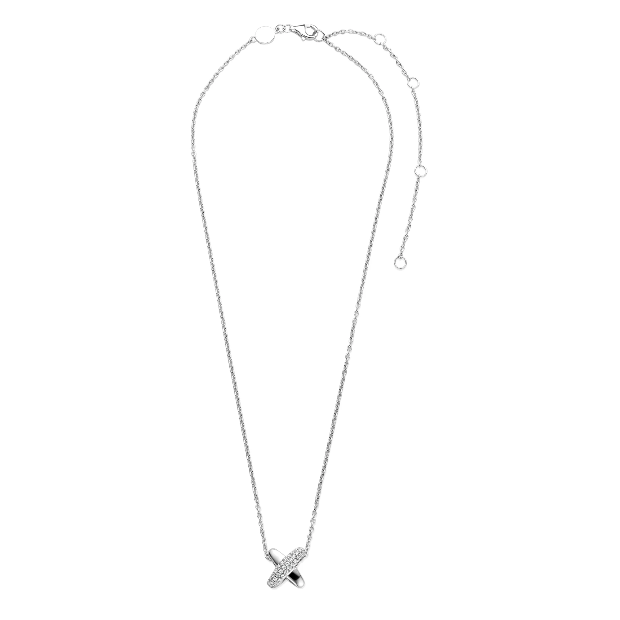 Ti Sento Cubic Zirconia Cross Shape Necklace 34003ZI - Image 4