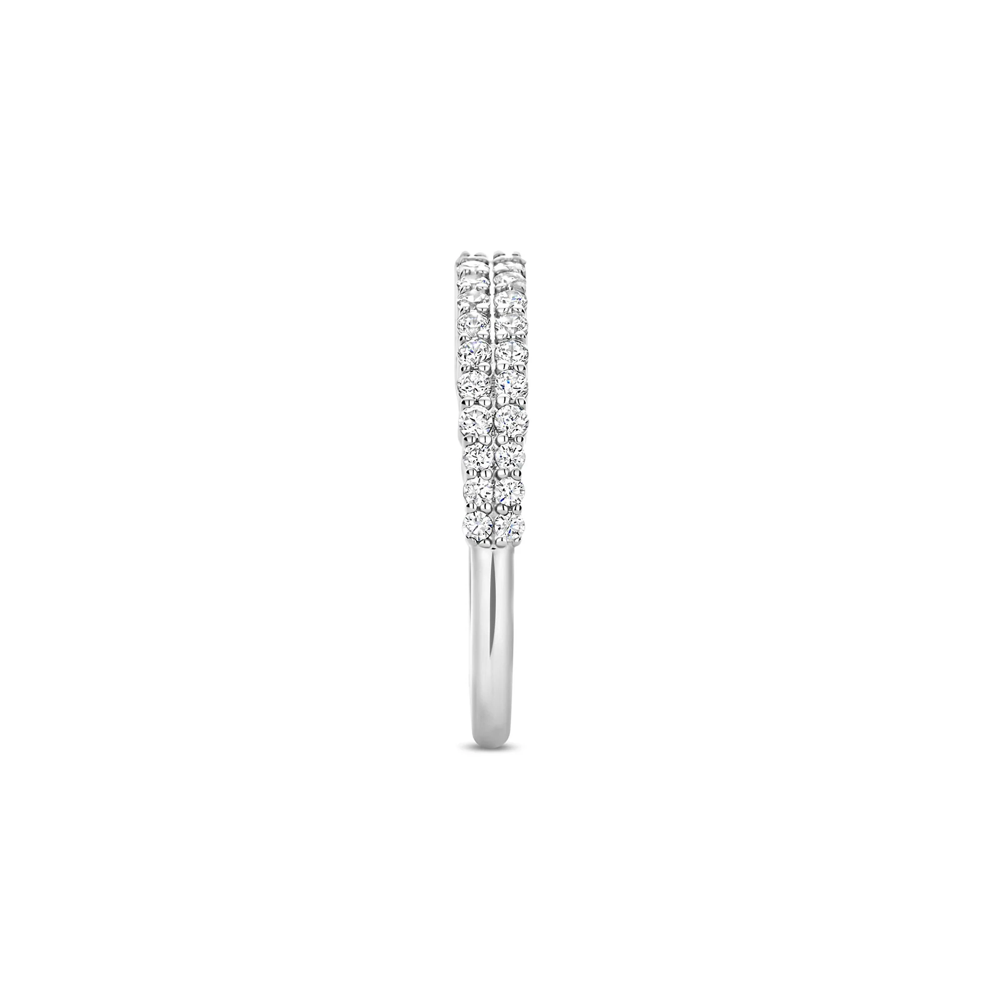 Ti Sento Cubic Zirconia Double Row Ring 12366Z (56) - Image 2