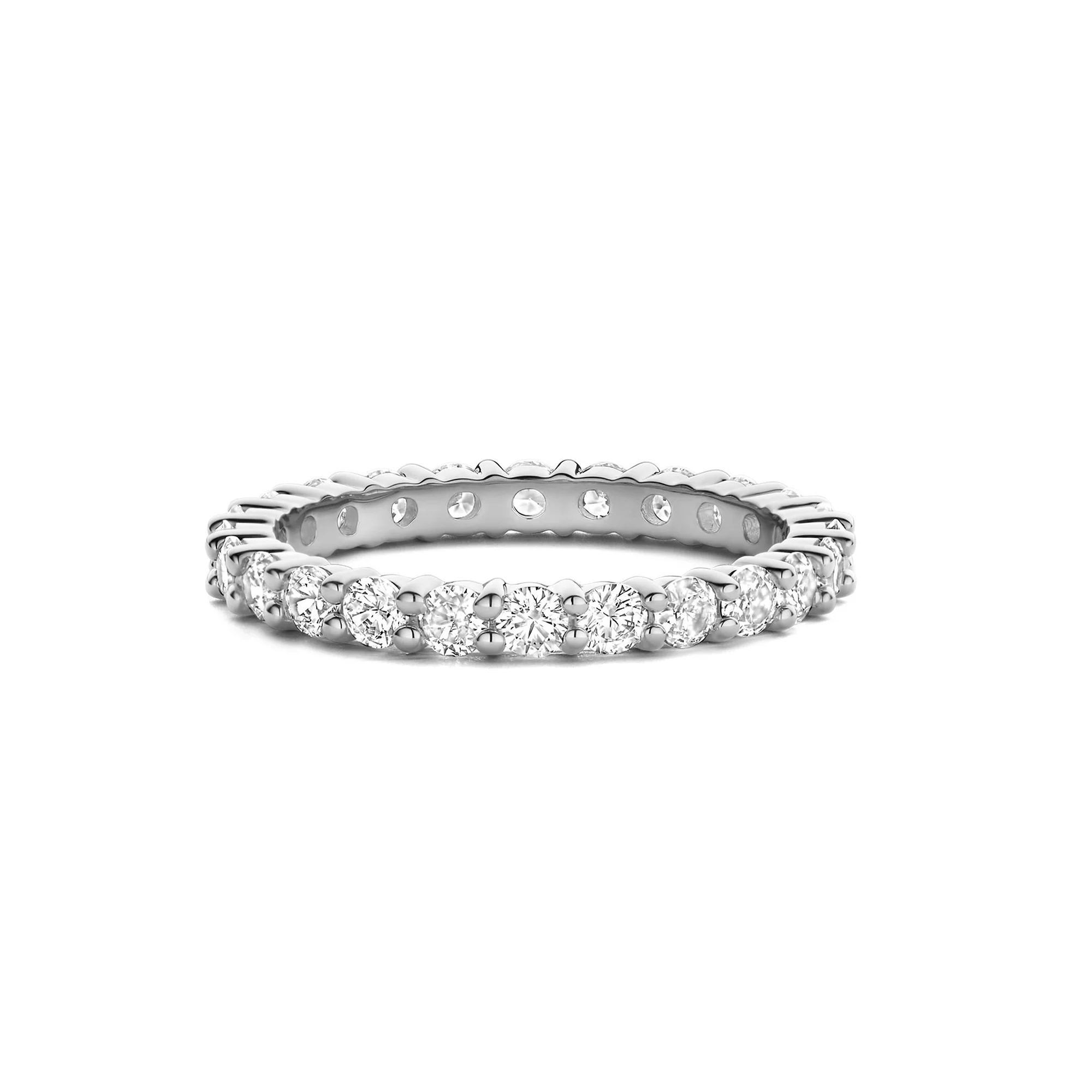 Ti Sento Cubic Zirconia Full Eternity Ring 12371ZI (56) - Image 3