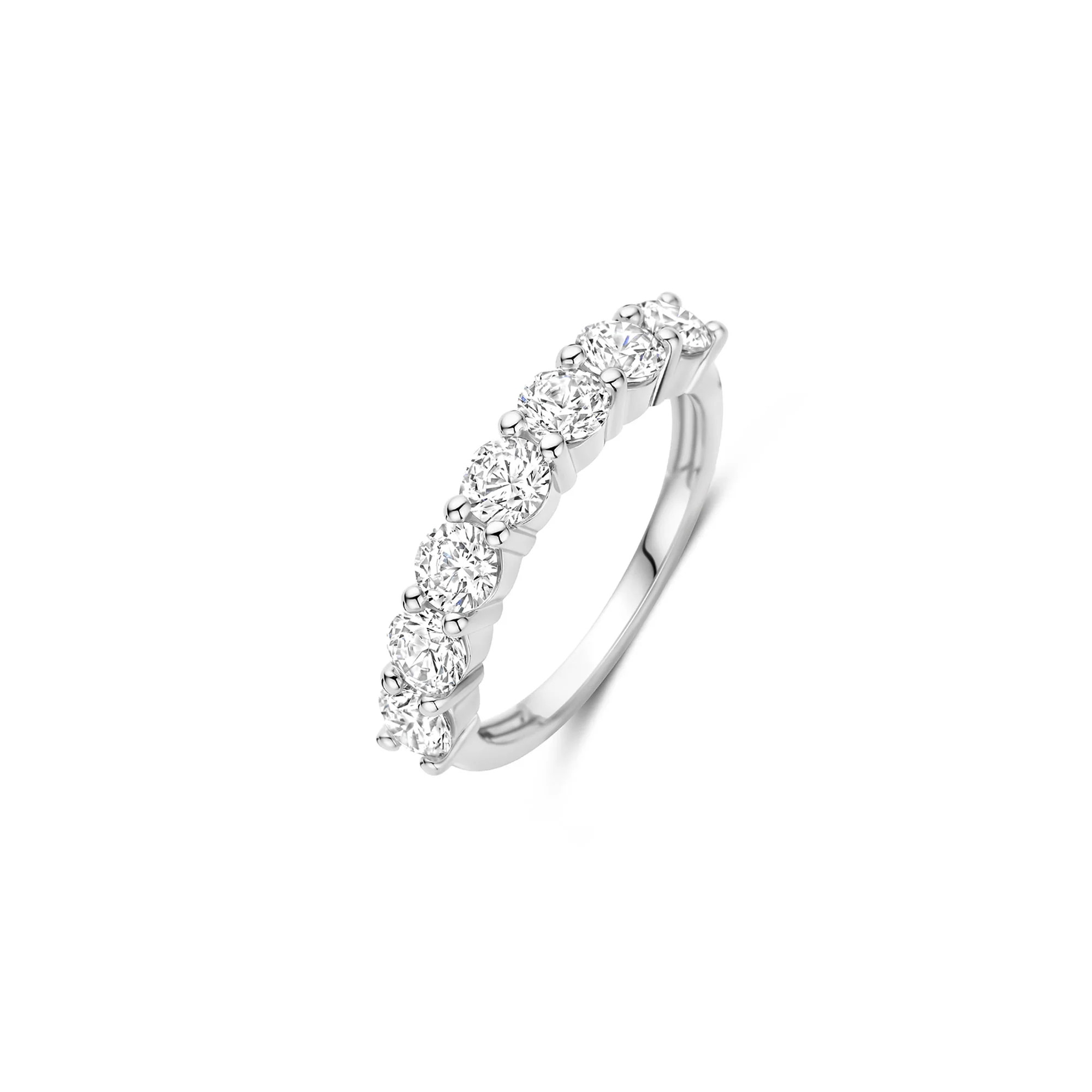 Ti Sento Cubic Zirconia Half Eternity Ring 12380ZI (56)