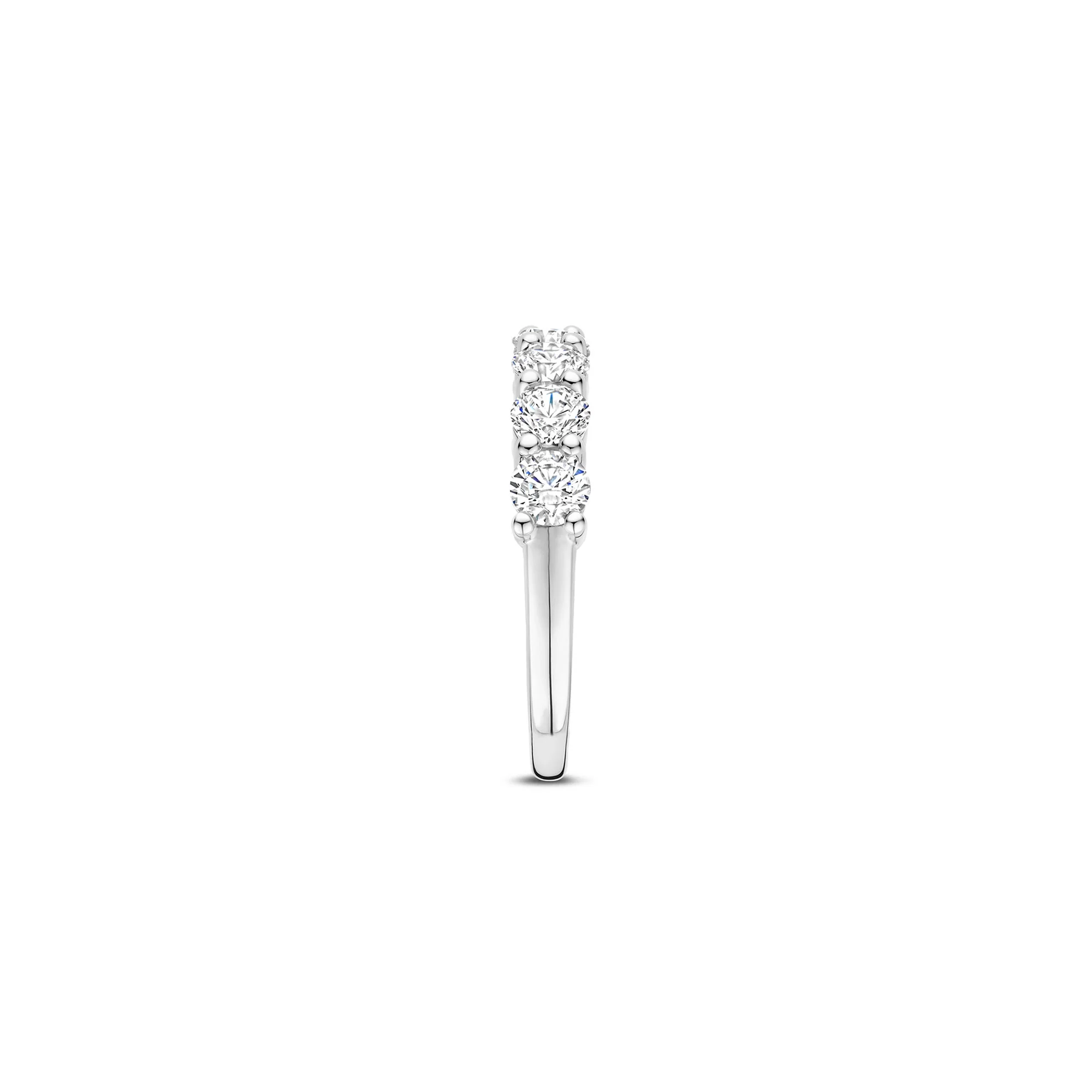 Ti Sento Cubic Zirconia Half Eternity Ring 12380ZI (56) - Image 2