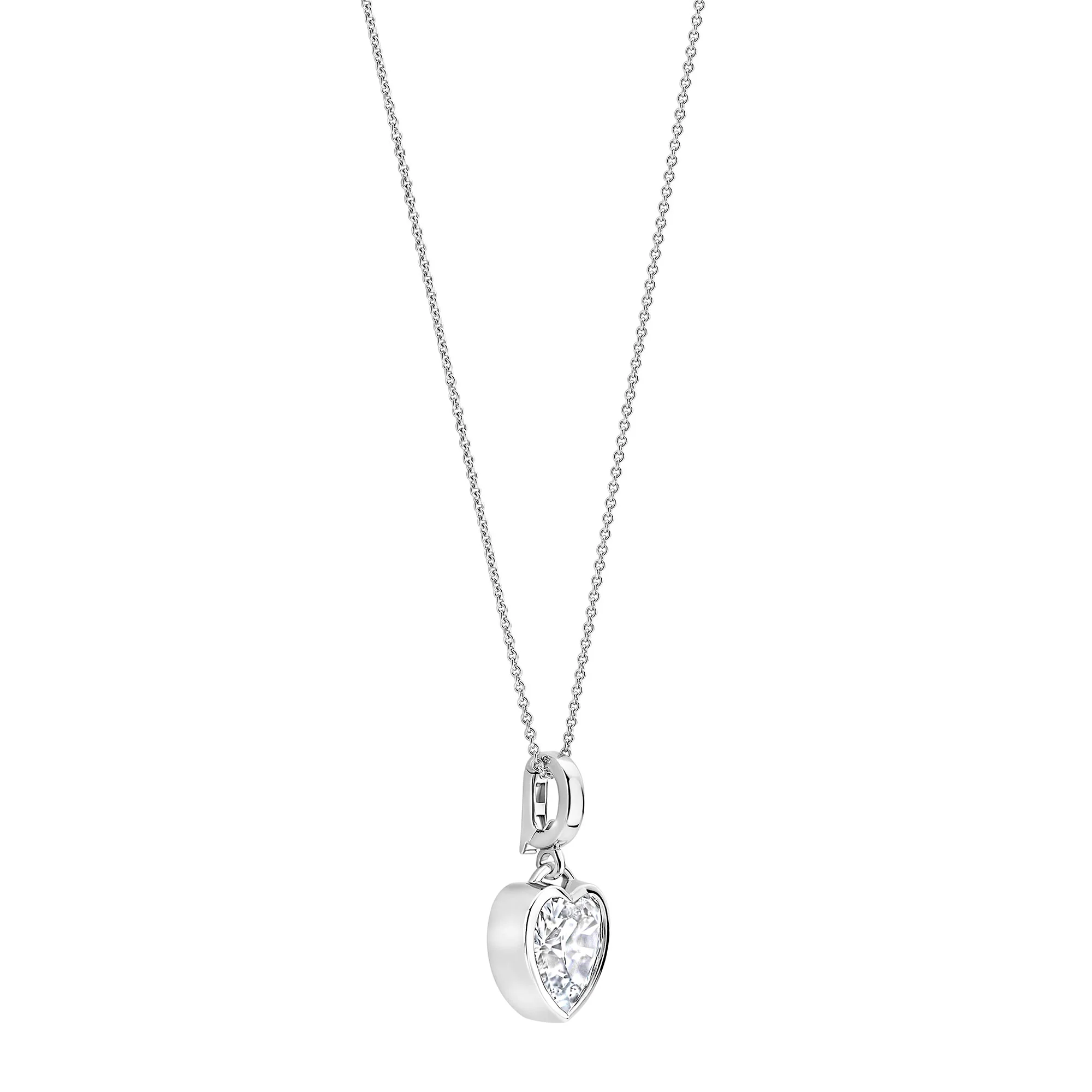 Ti Sento Cubic Zirconia Heart Necklace 6861ZI - Image 2