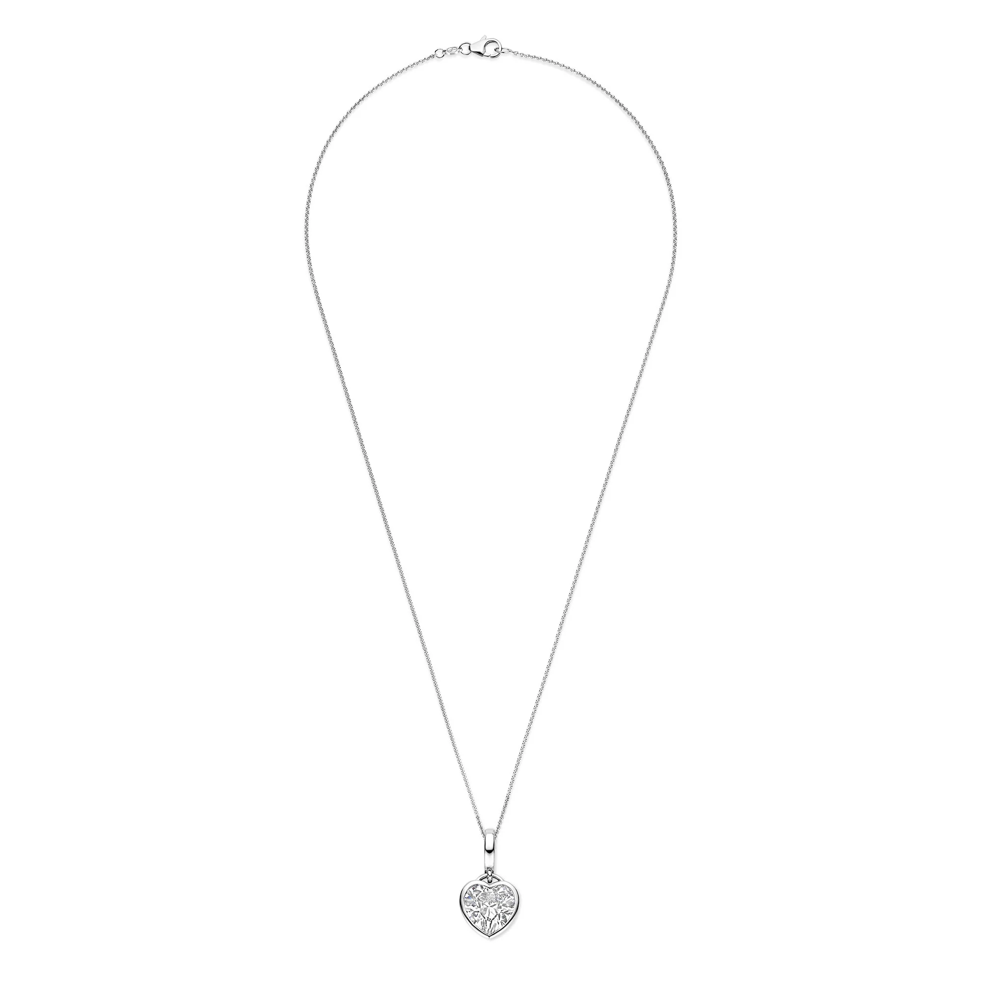 Ti Sento Cubic Zirconia Heart Necklace 6861ZI - Image 4