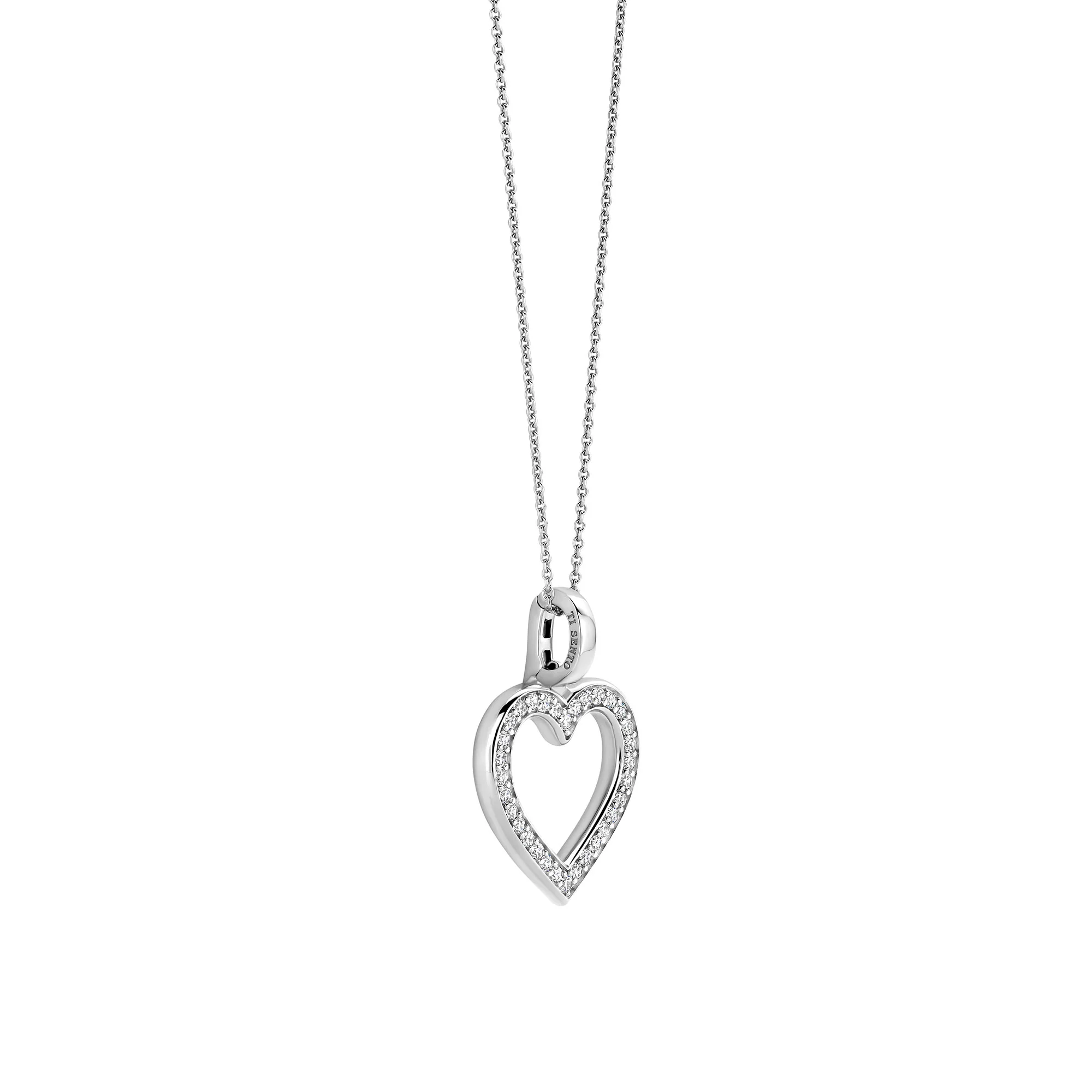 Ti Sento Cubic Zirconia Heart Pendant 6859ZI - Image 2