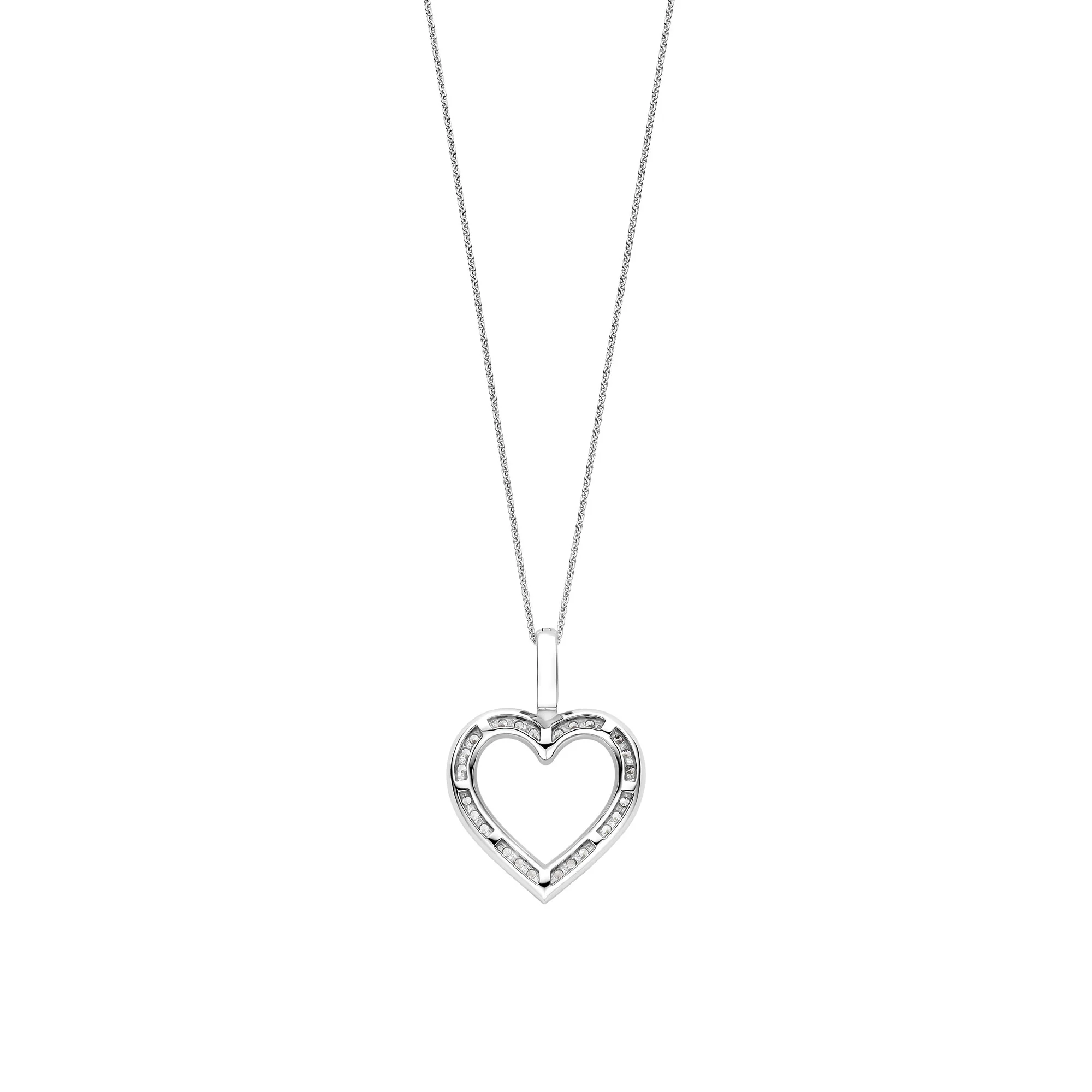 Ti Sento Cubic Zirconia Heart Pendant 6859ZI - Image 3