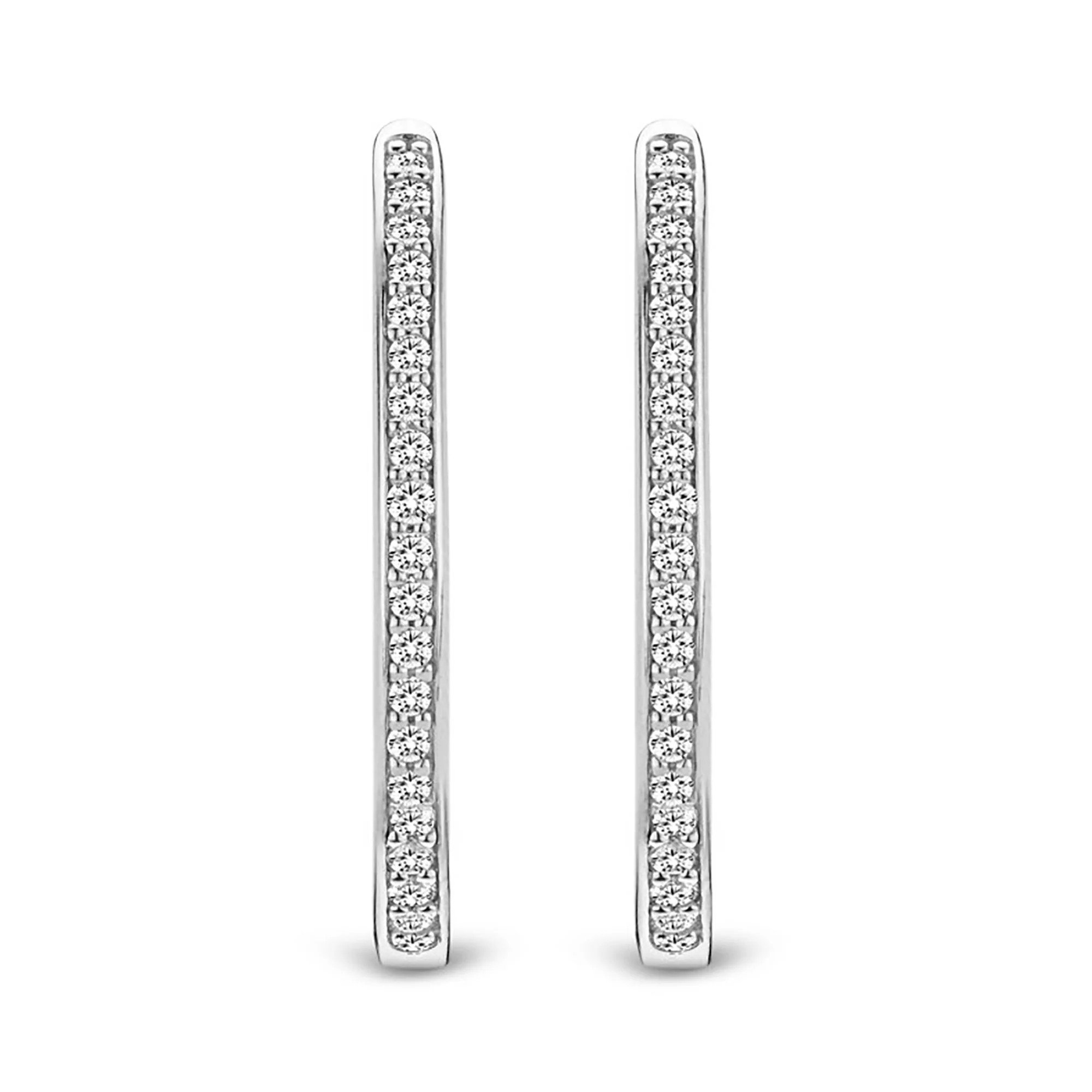 Ti Sento Cubic Zirconia Hoop Earrings - Image 2