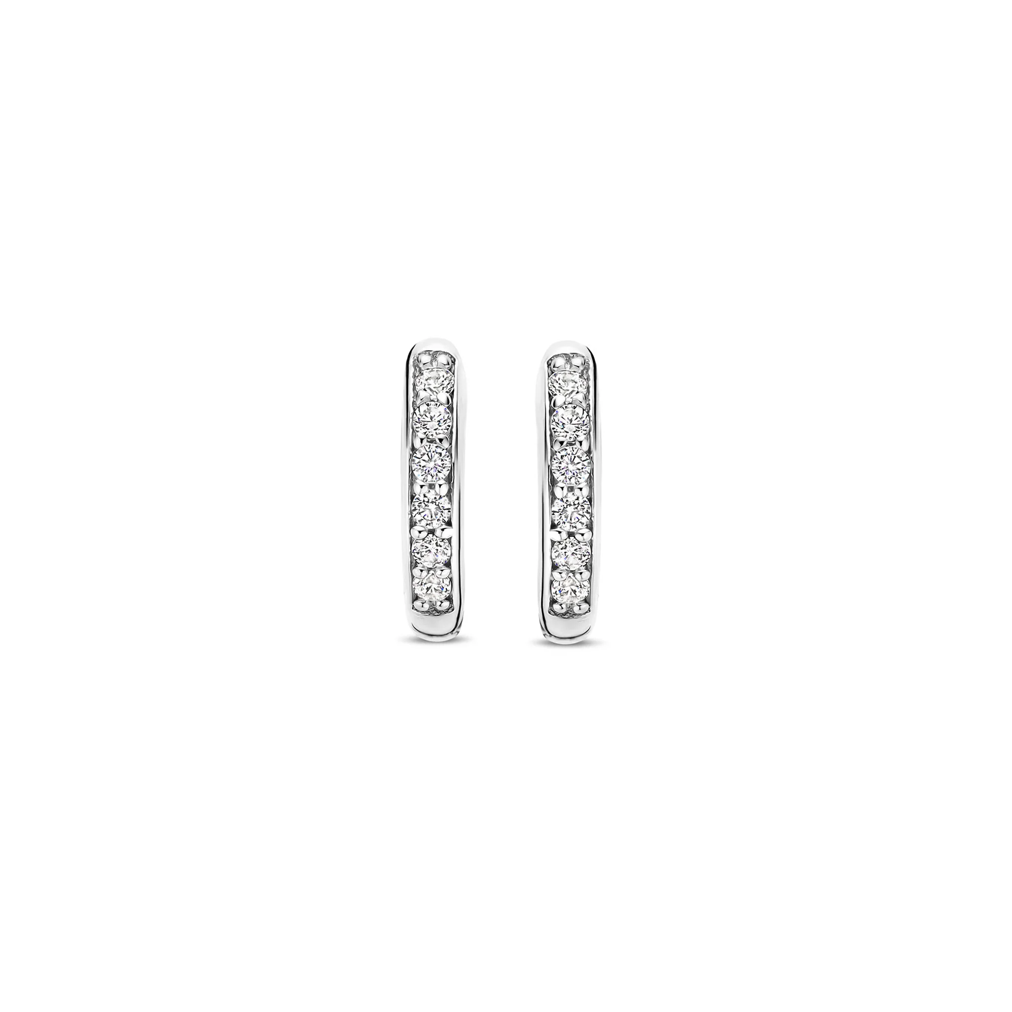 Ti Sento Cubic Zirconia Mini Hoop Earrings 7954ZI - Image 2