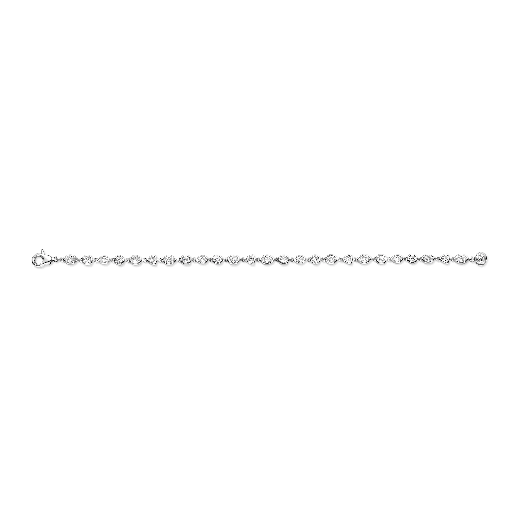 Ti Sento Cubic Zirconia Multi Shape Bracelet 23062ZI - Image 2