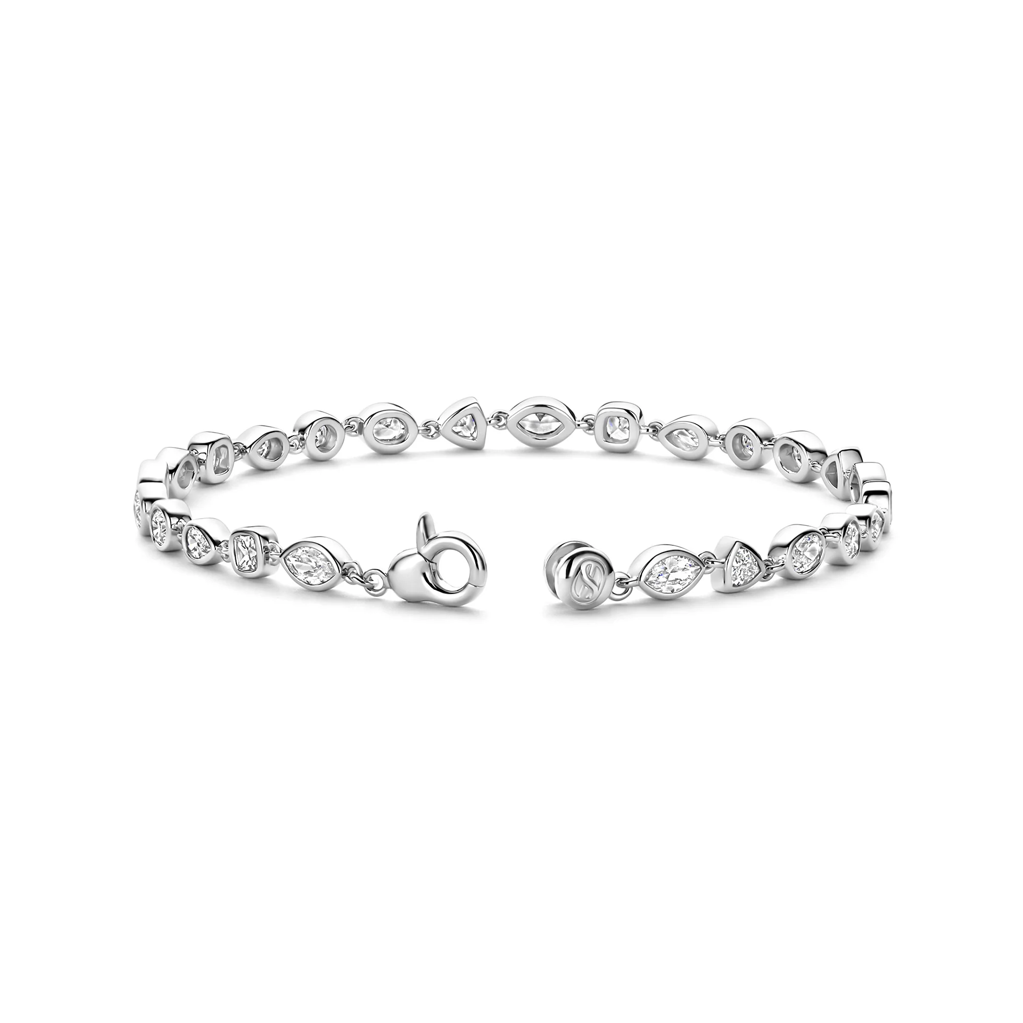 Ti Sento Cubic Zirconia Multi Shape Bracelet 23062ZI - Image 3