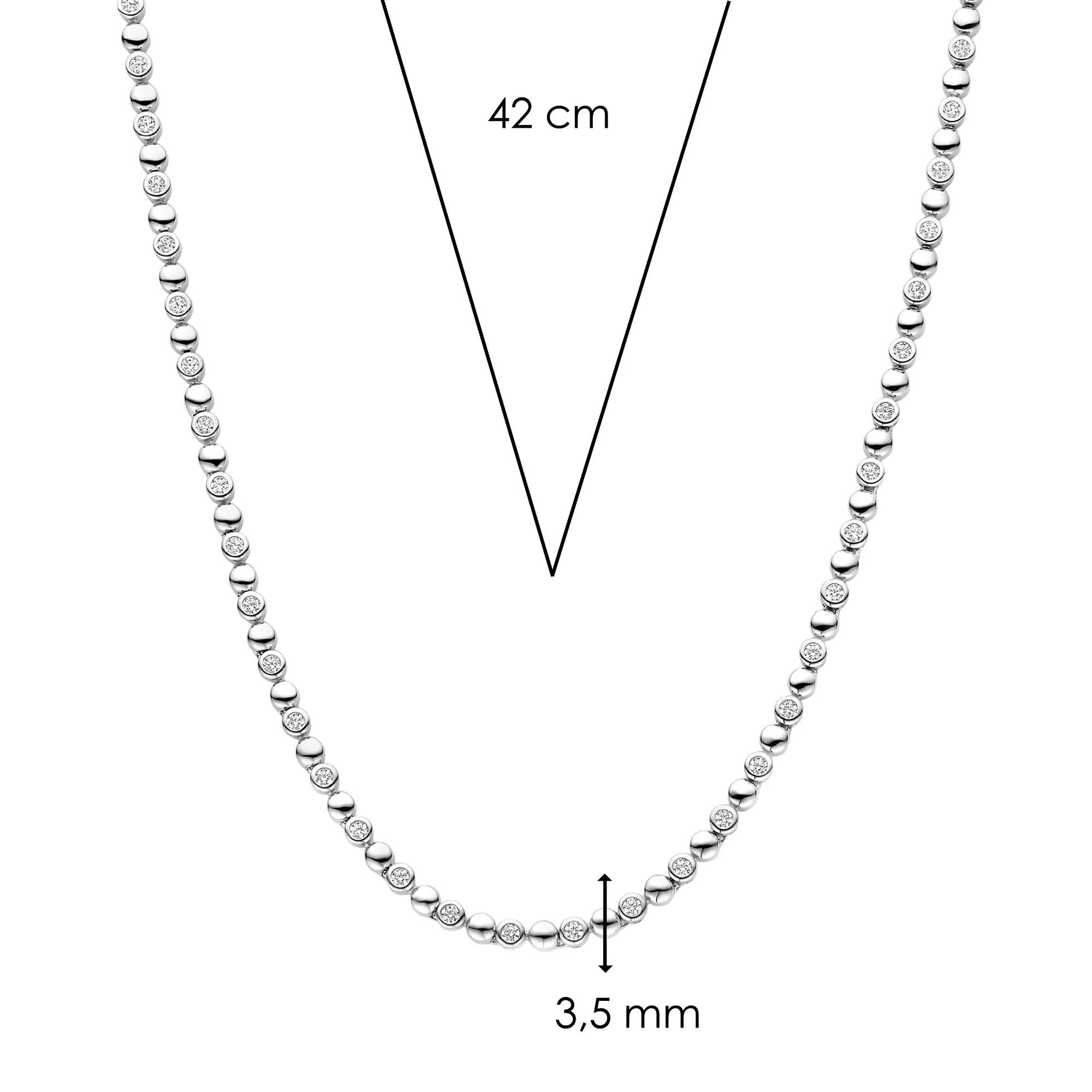 Ti Sento Cubic Zirconia Bubble Necklace 34082ZI - Image 4
