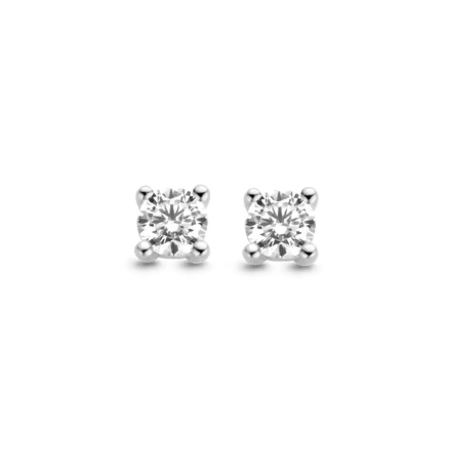 Ti Sento Cubic Zirconia Stud Earrings 7836ZI - Image 2