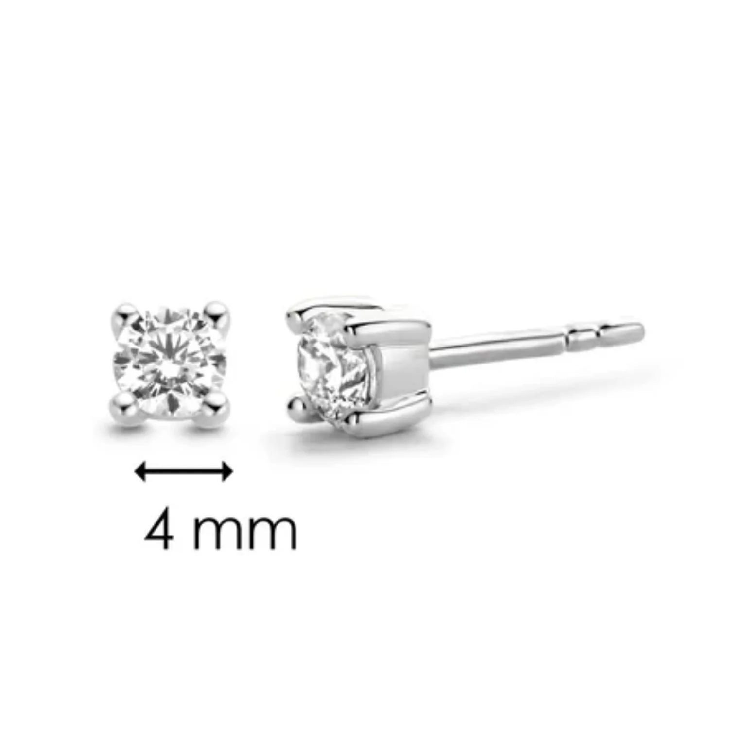 Ti Sento Cubic Zirconia Stud Earrings 7836ZI - Image 3