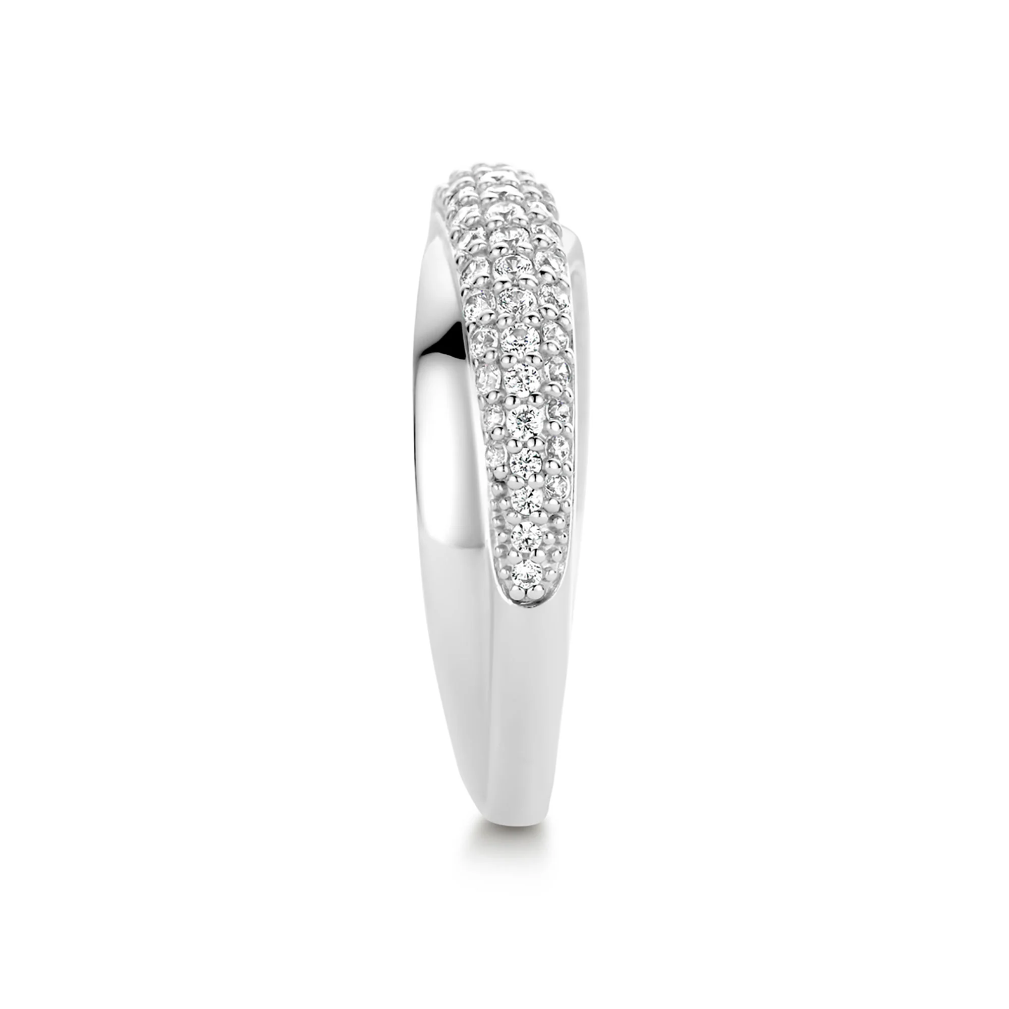 Ti Sento Cubic Zirconia Two Strand Ring 12281Z (56) - Image 2