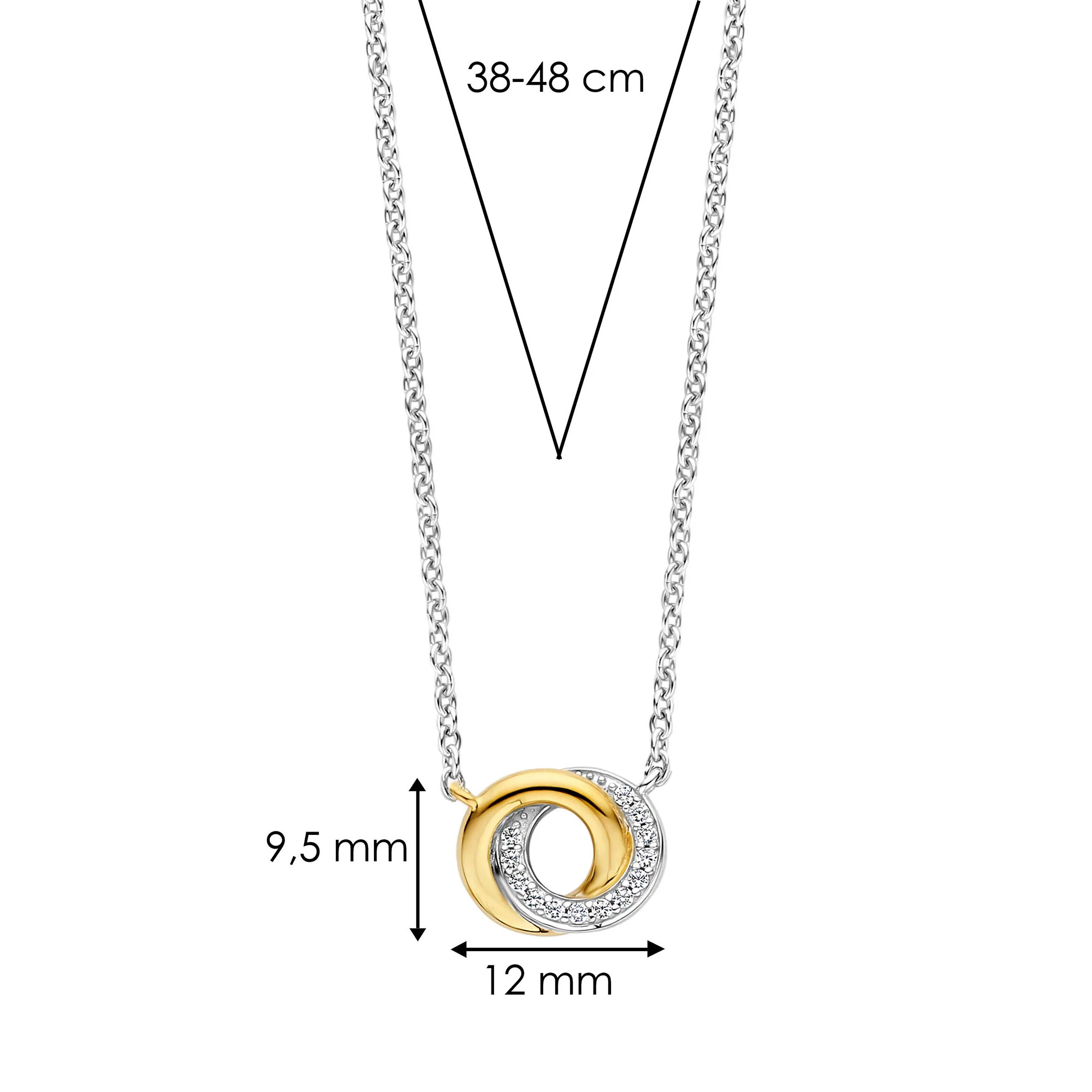 Ti Sento Entwined Necklace - Image 2