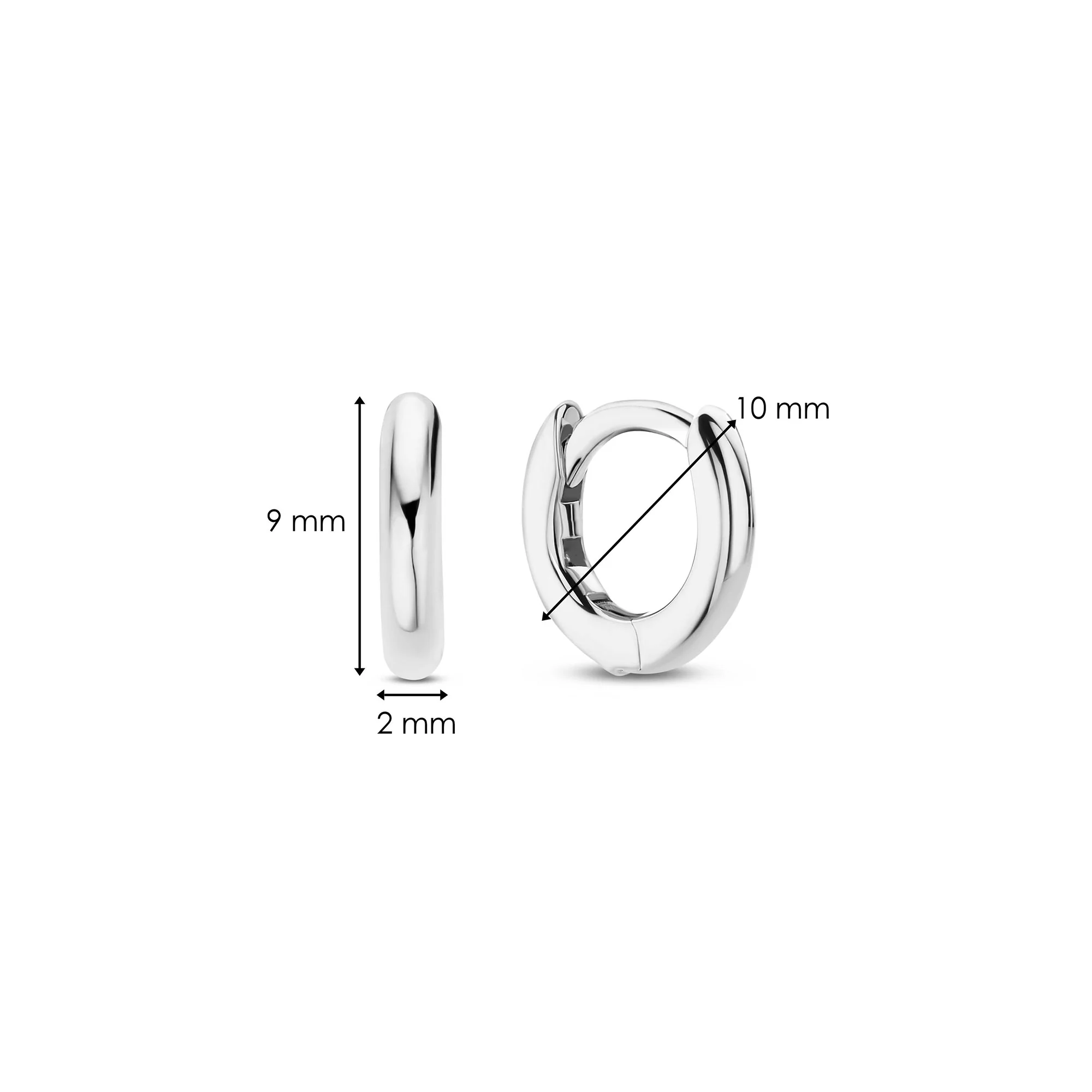 Ti Sento Mini Hoop Earrings 7954SI - Image 4