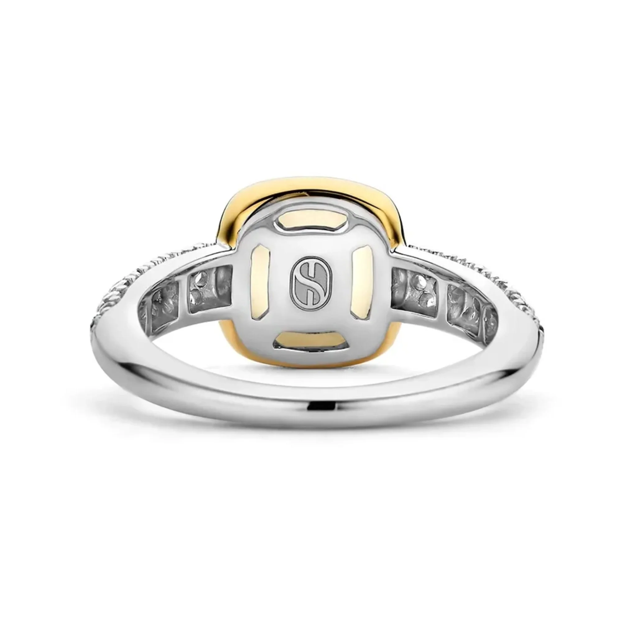 Ti Sento Mother of Pearl Yellow Gold Plated Silver Ring 12331MW (54) - Image 2