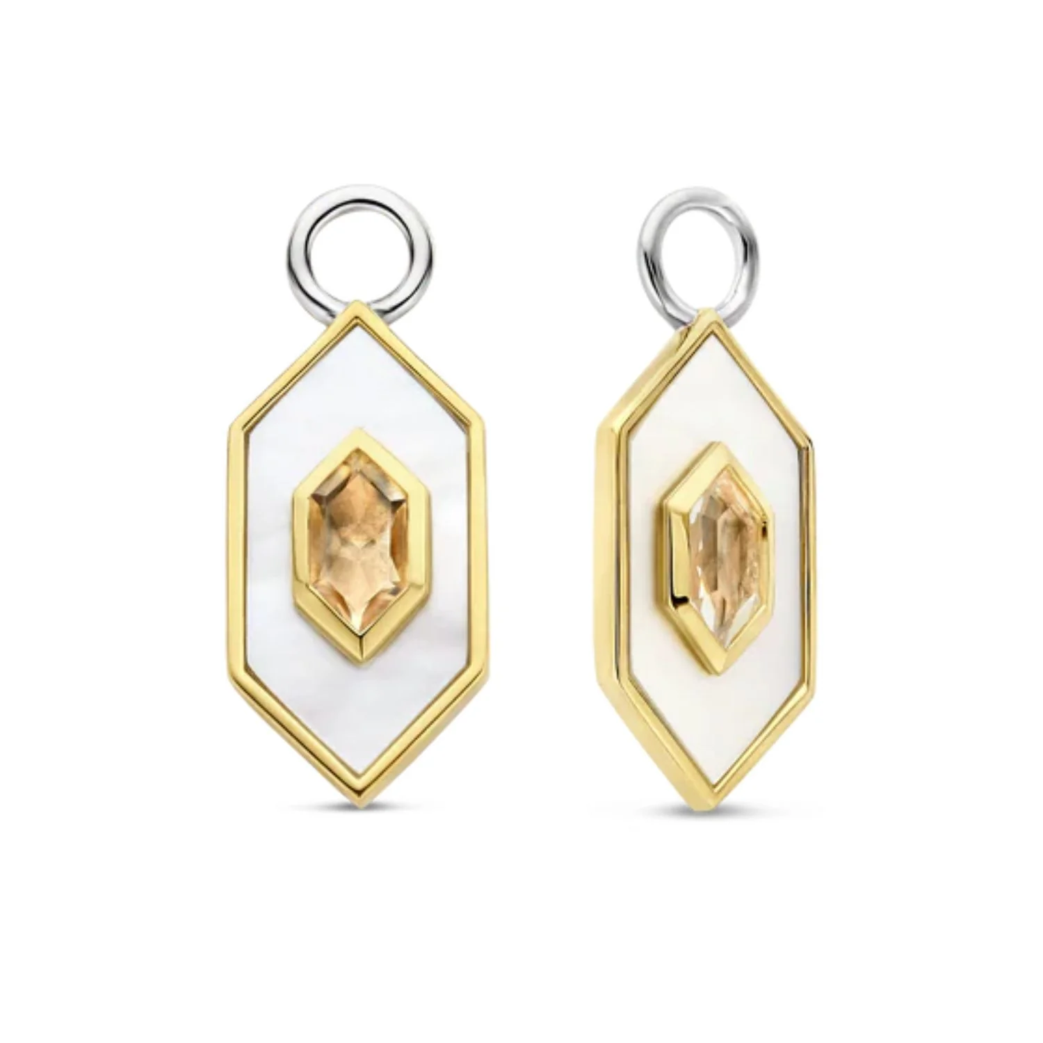 Ti Sento Nude Geometric Ear Charms 9271MW