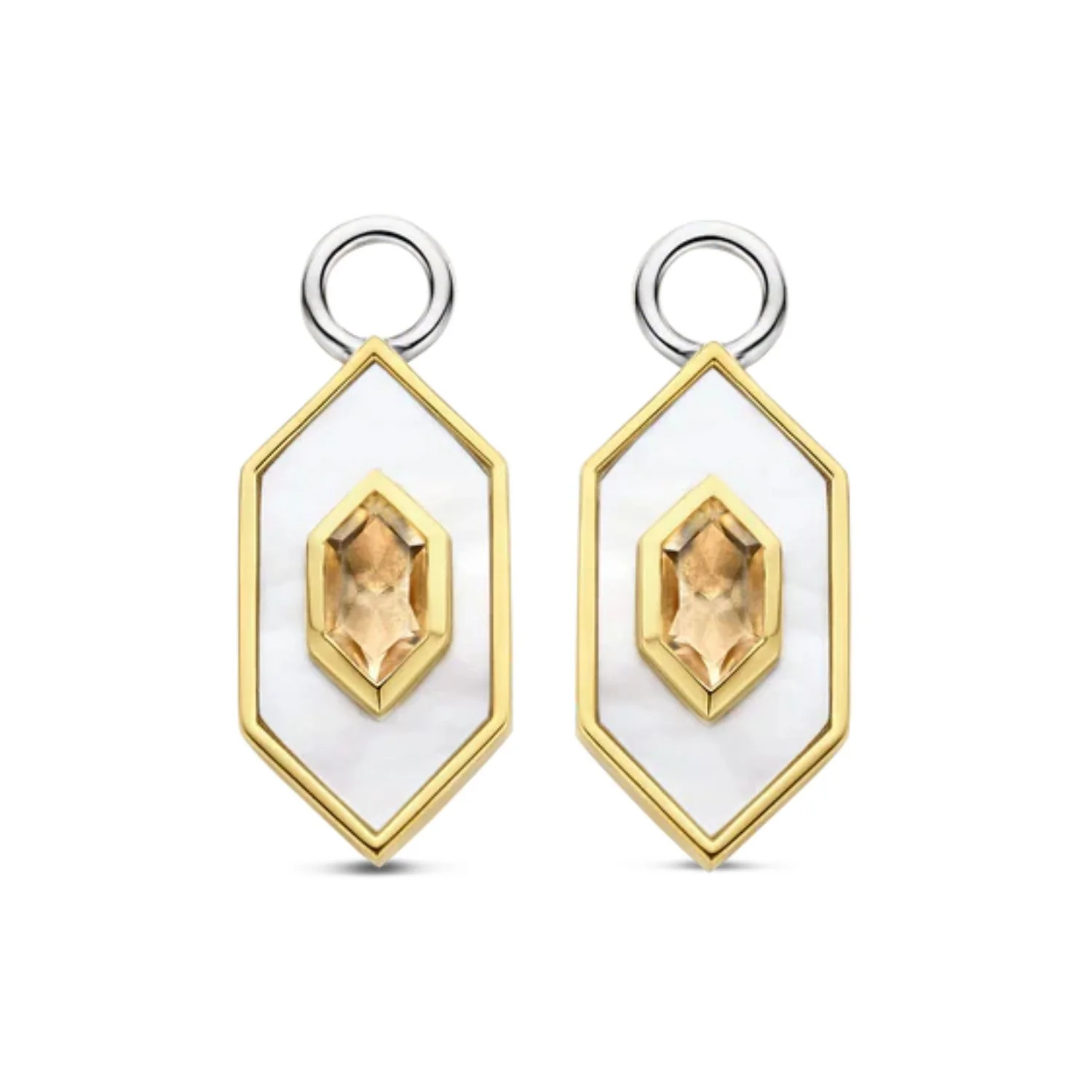 Ti Sento Nude Geometric Ear Charms 9271MW - Image 2