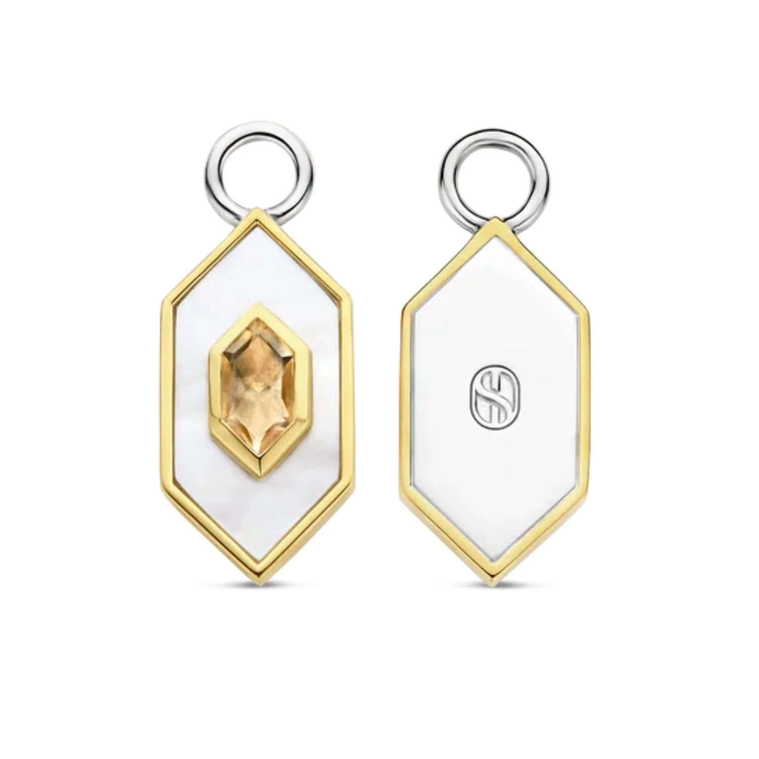 Ti Sento Nude Geometric Ear Charms 9271MW - Image 3