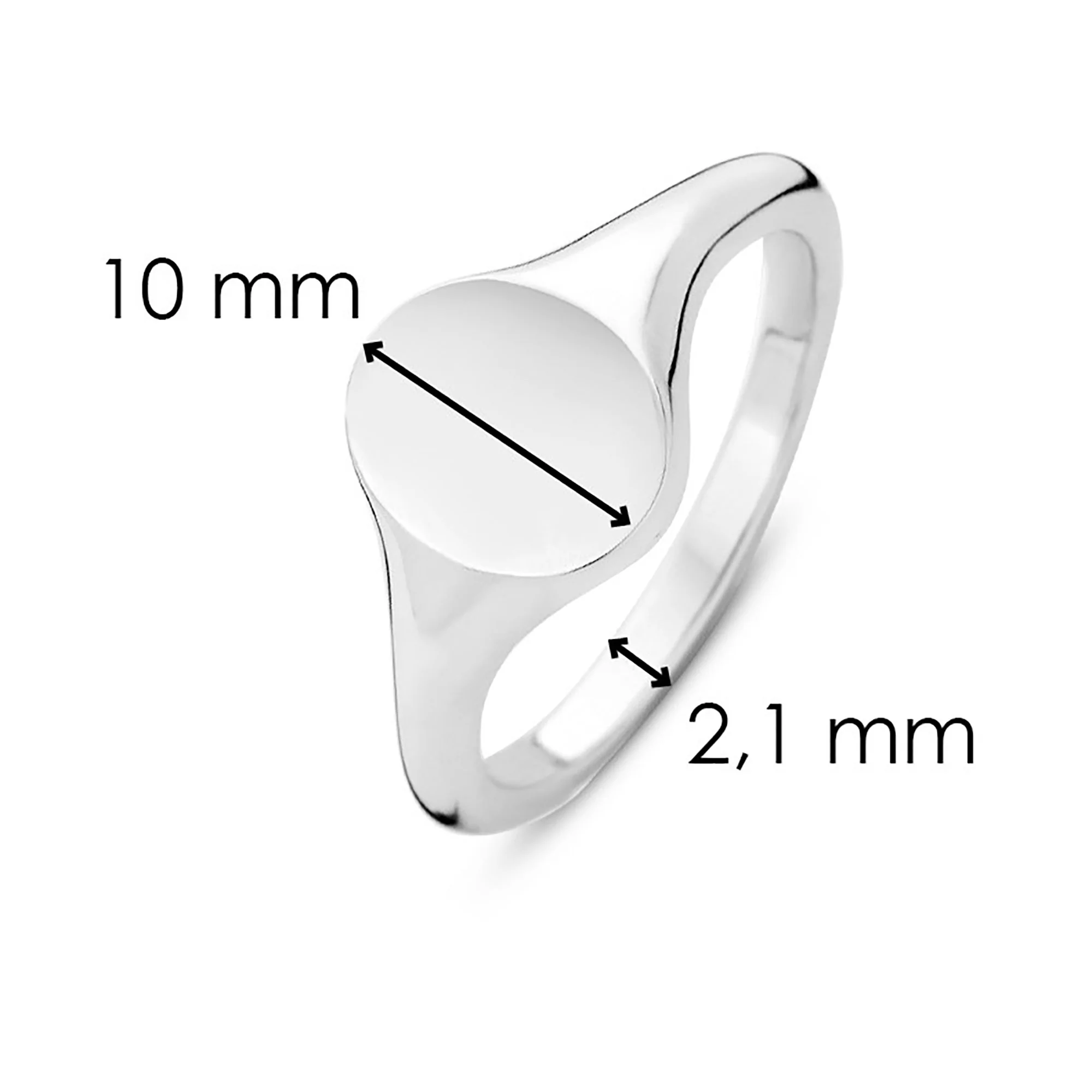 Ti Sento Oval Signet Style Ring - Image 4