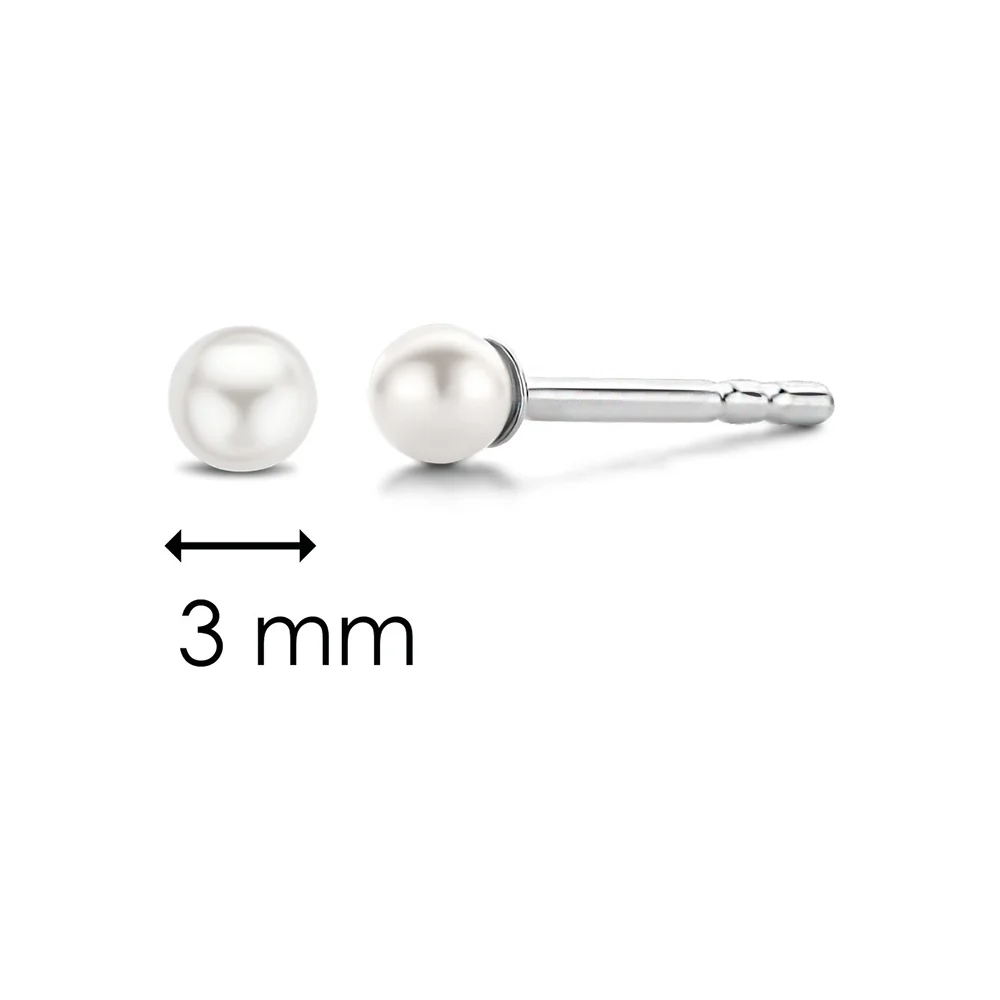 Ti Sento Pearl Stud Earrings 7841PW - Image 3