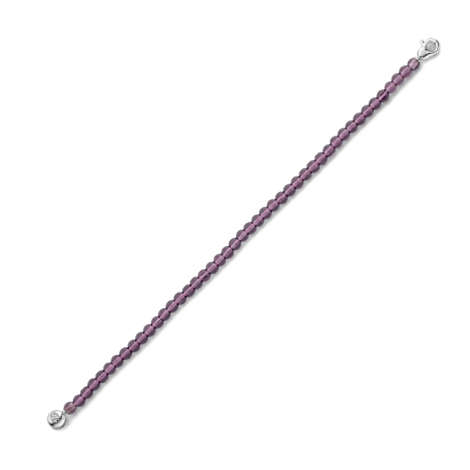 Ti Sento Purple Bead Silver Bracelet 2908PU - Image 3