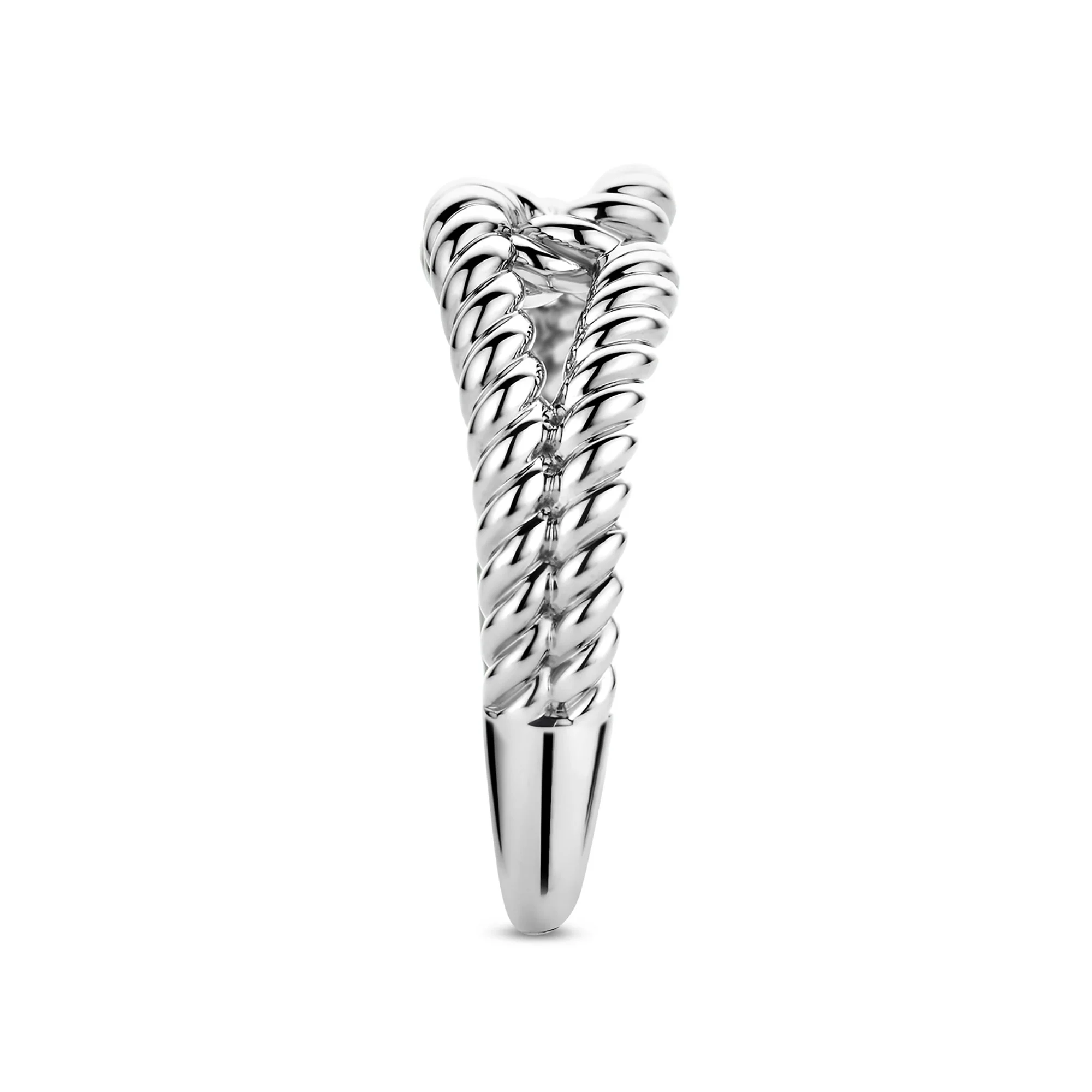 Ti Sento Rope Knot Ring 12323SI (54) - Image 2