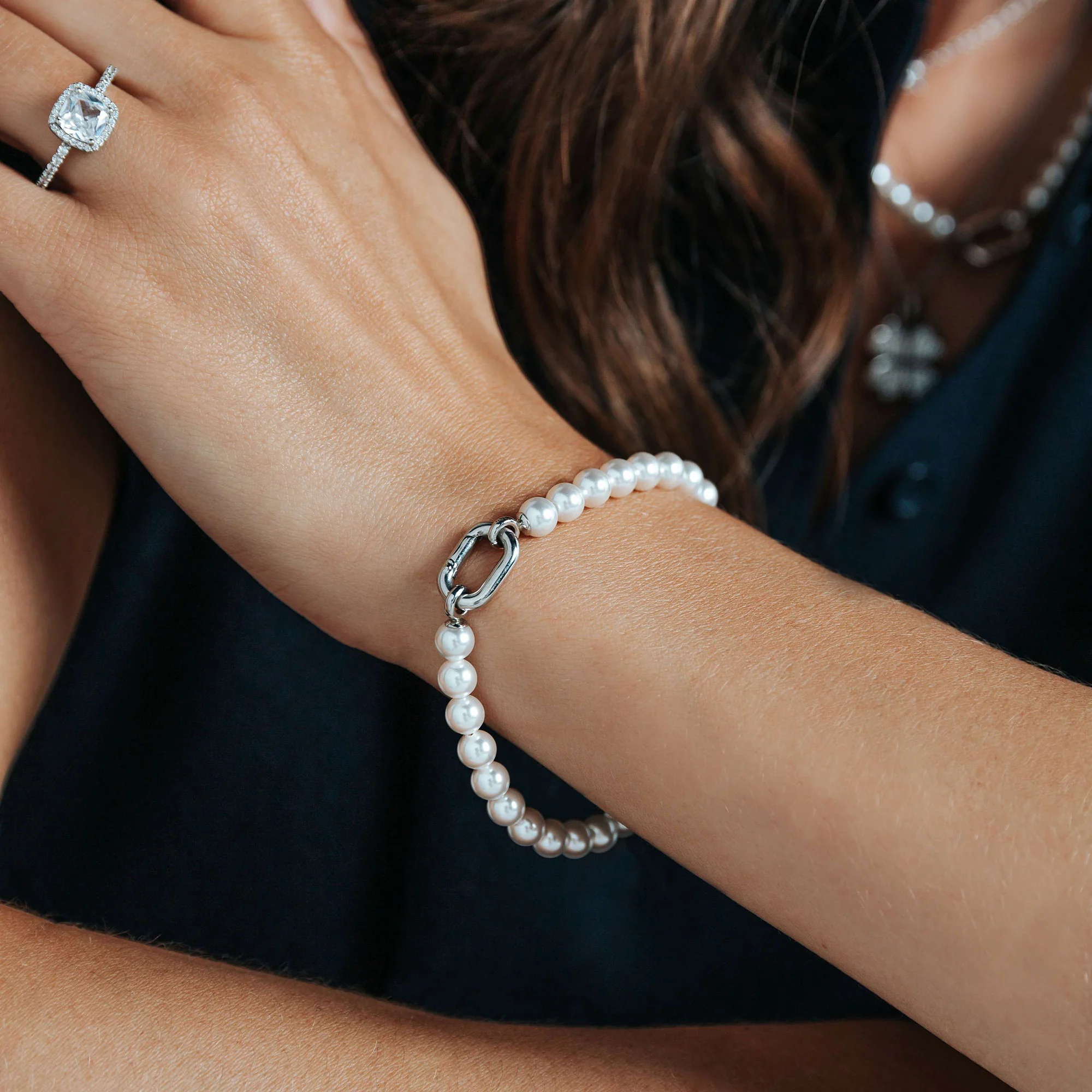 Ti Sento Shell Pearl Bracelet 23037PW - Image 4