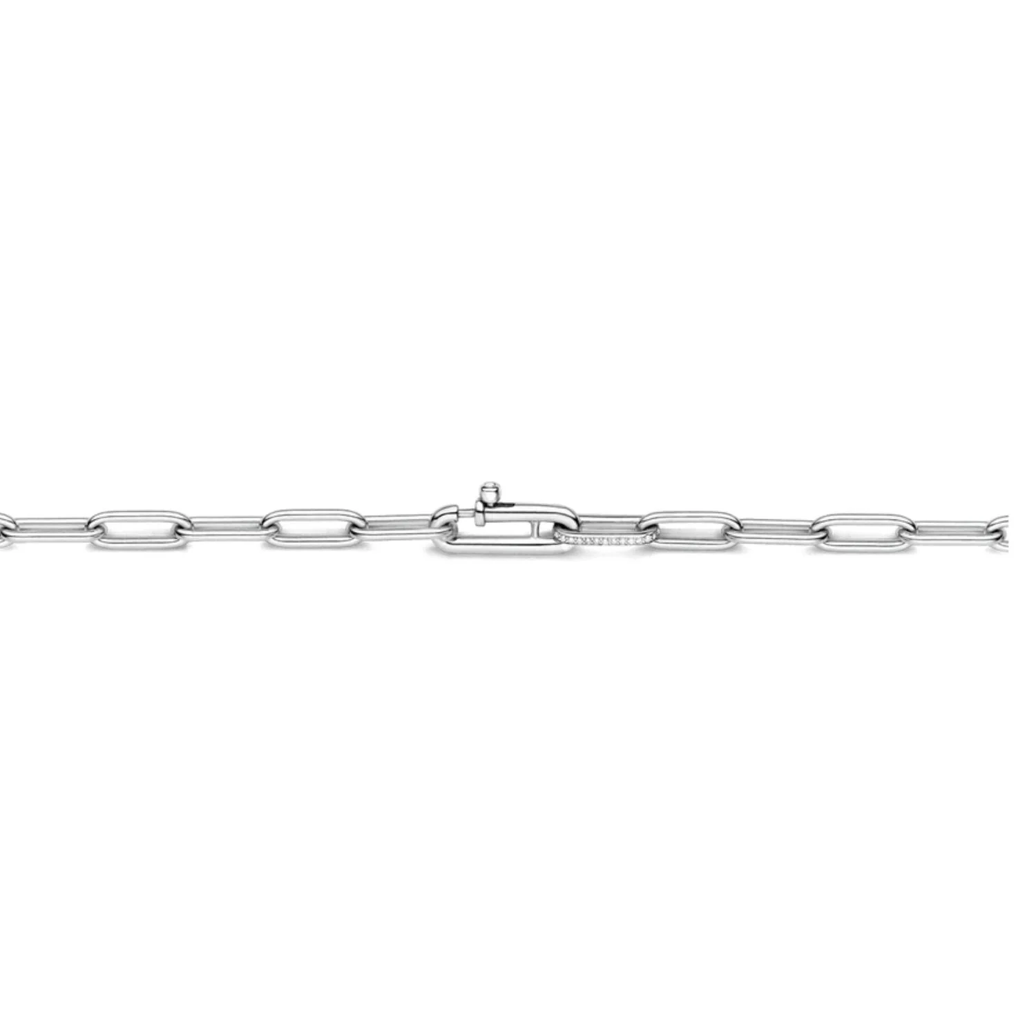 Ti Sento Silver Oval Link Chain 3947ZI/80 - Image 2