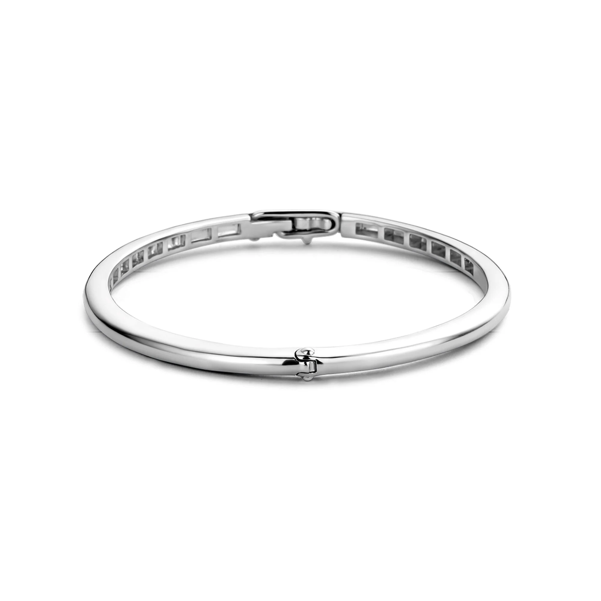 Ti Sento Slim Silver Oval Bangle 2889SI - Image 2